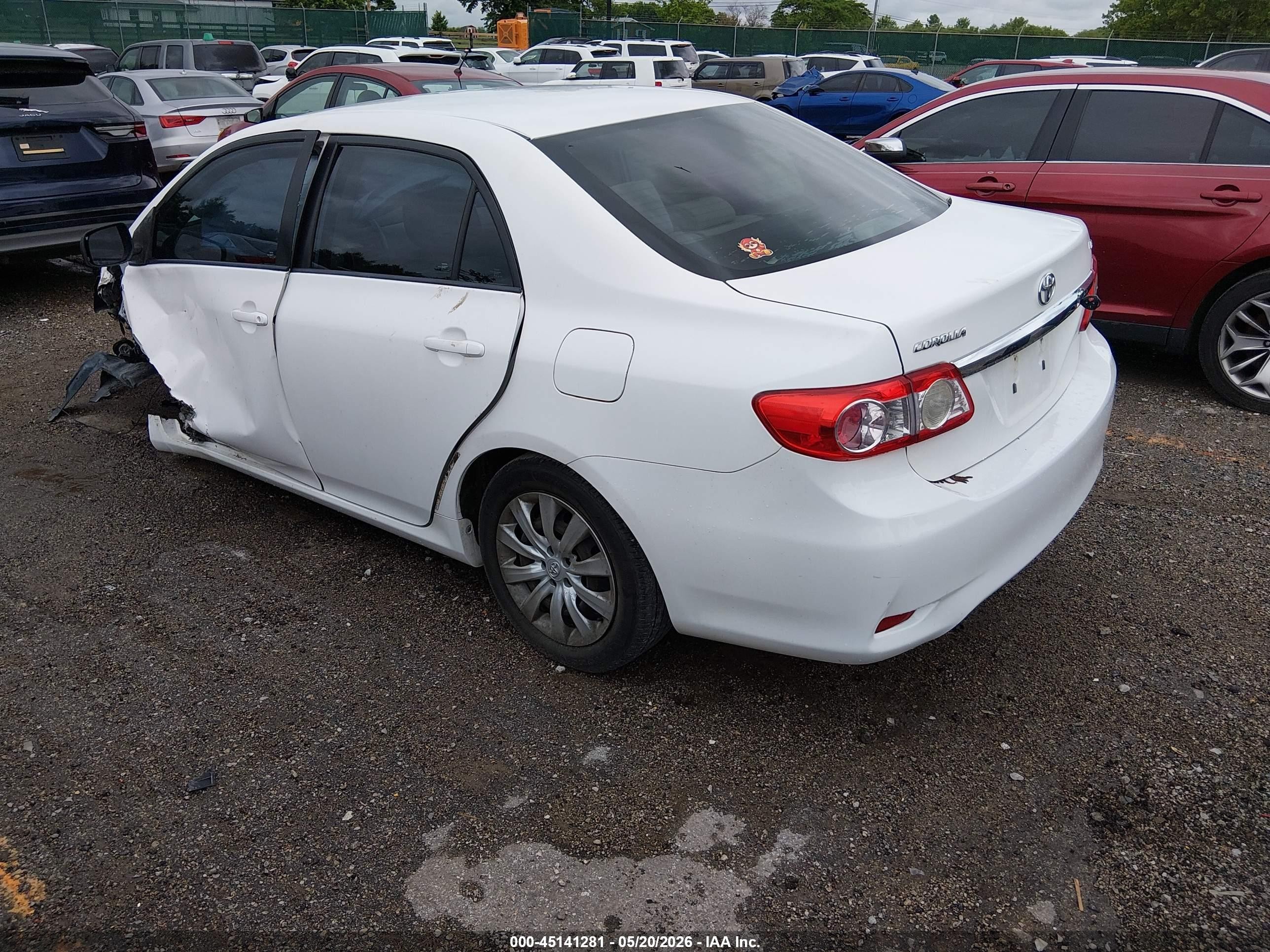 2012 Toyota Corolla Le White vin: 2T1BU4EE0CC766314