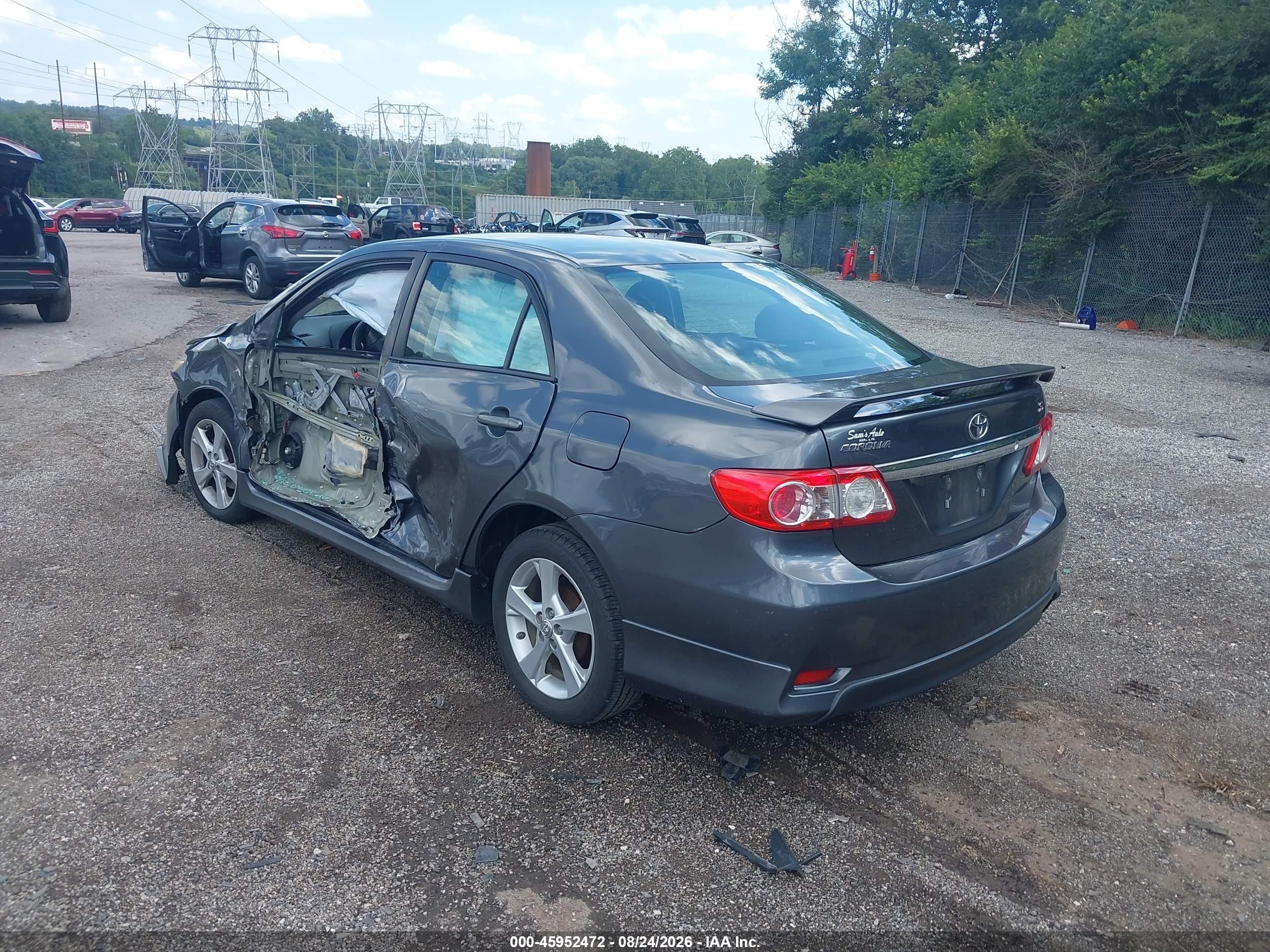 2012 Toyota Corolla S/le Gray vin: 2T1BU4EE0CC768838
