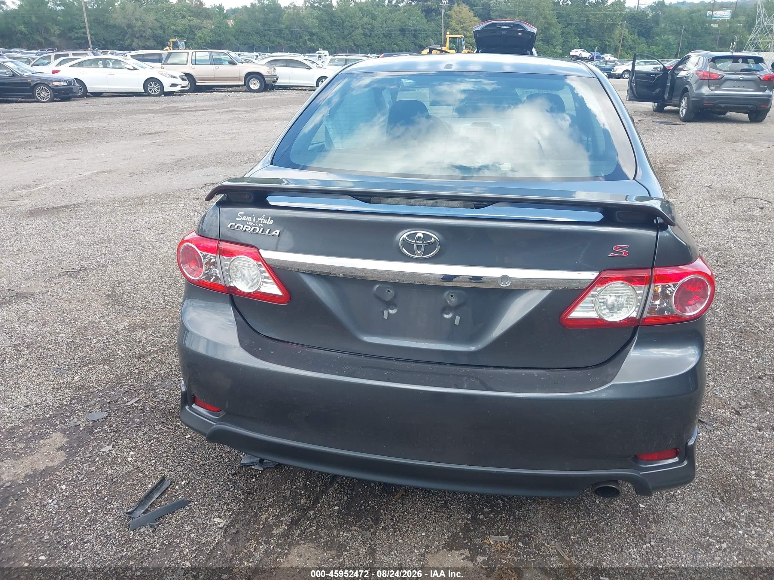 2012 Toyota Corolla S/le Gray vin: 2T1BU4EE0CC768838