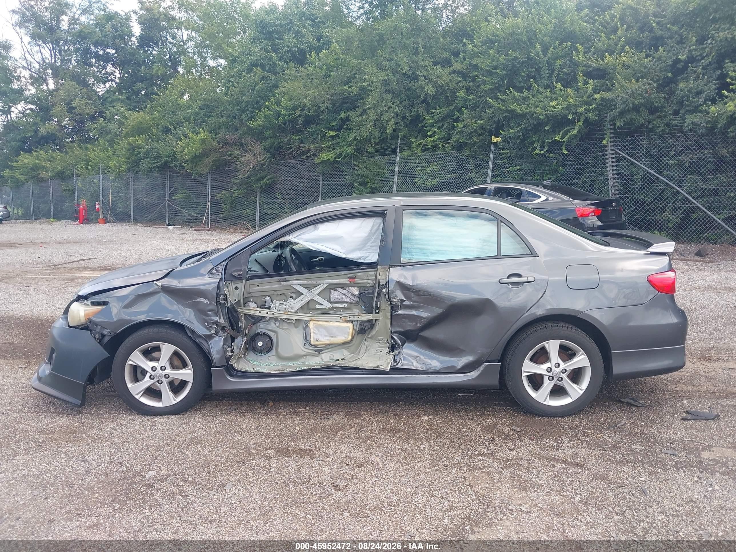 2012 Toyota Corolla S/le Gray vin: 2T1BU4EE0CC768838