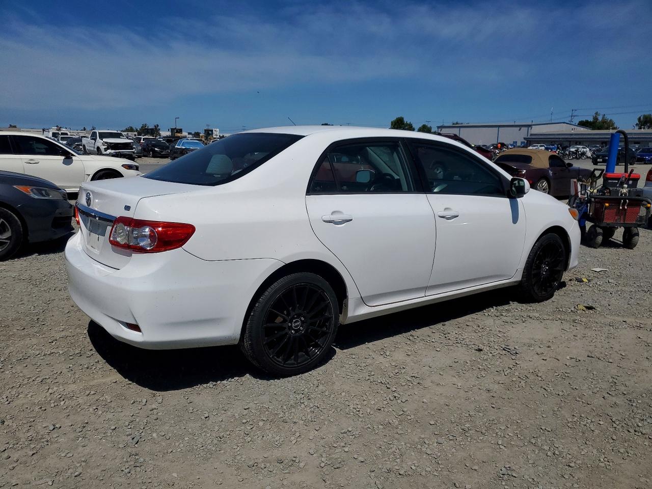 2012 Toyota Corolla Le White vin: 2T1BU4EE0CC787244