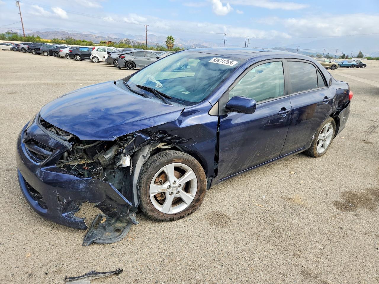 2012 Toyota Corolla Le Blue vin: 2T1BU4EE0CC799507