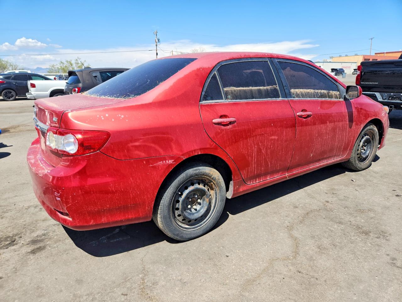 2012 Toyota Corolla Le Red vin: 2T1BU4EE0CC817925