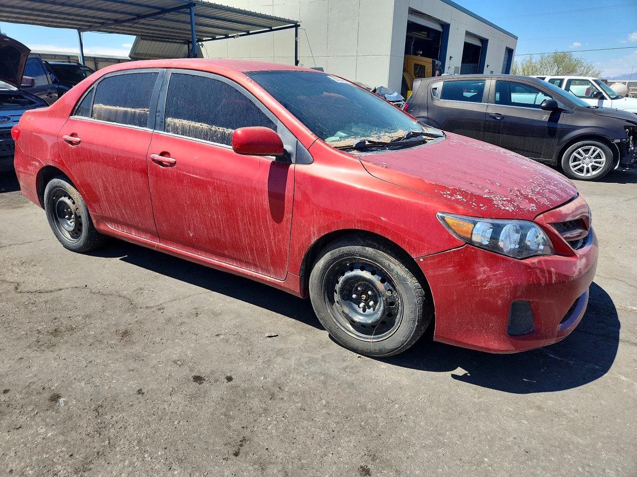 2012 Toyota Corolla Le Red vin: 2T1BU4EE0CC817925