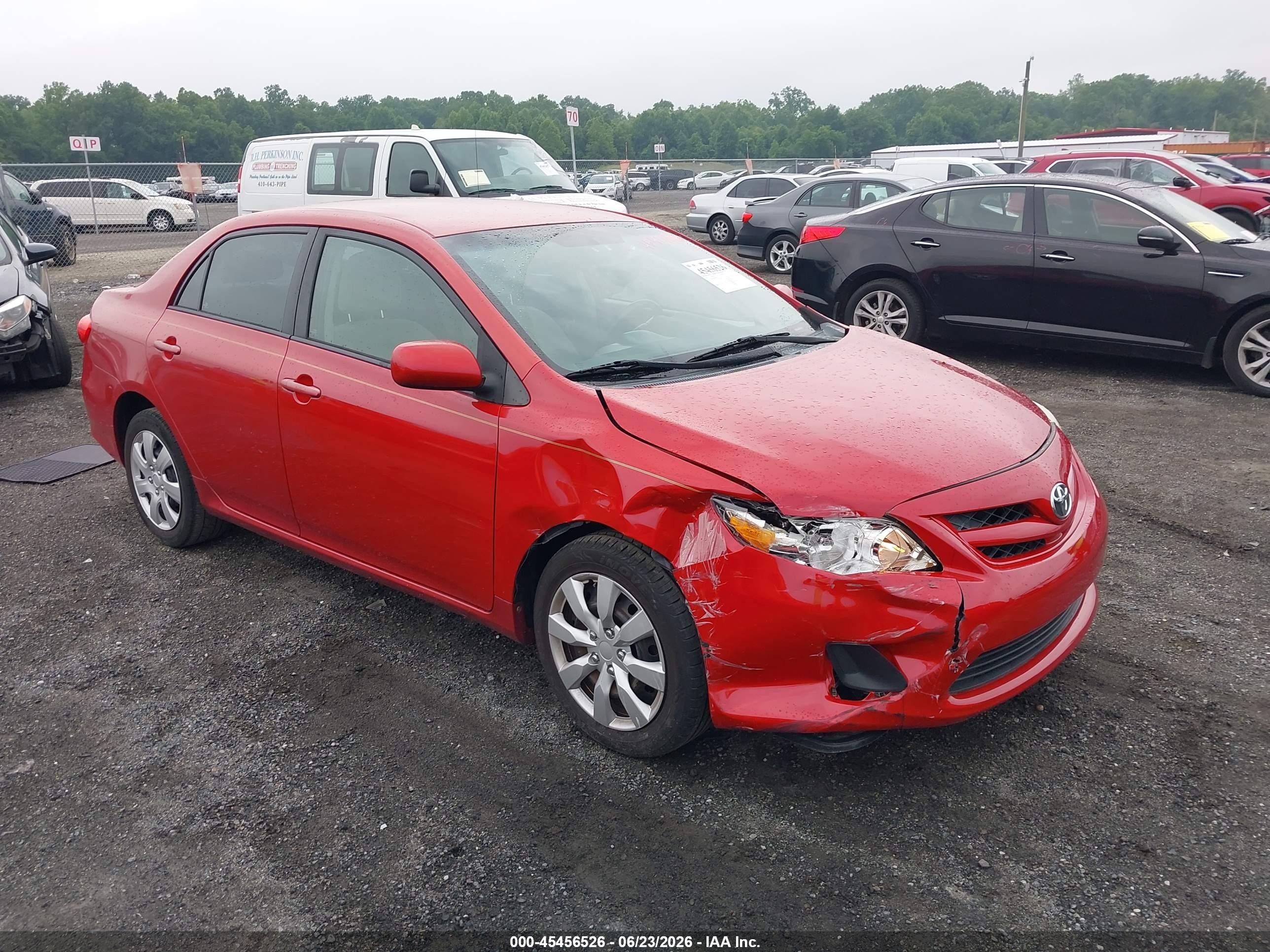 2012 Toyota Corolla Le Red vin: 2T1BU4EE0CC823630