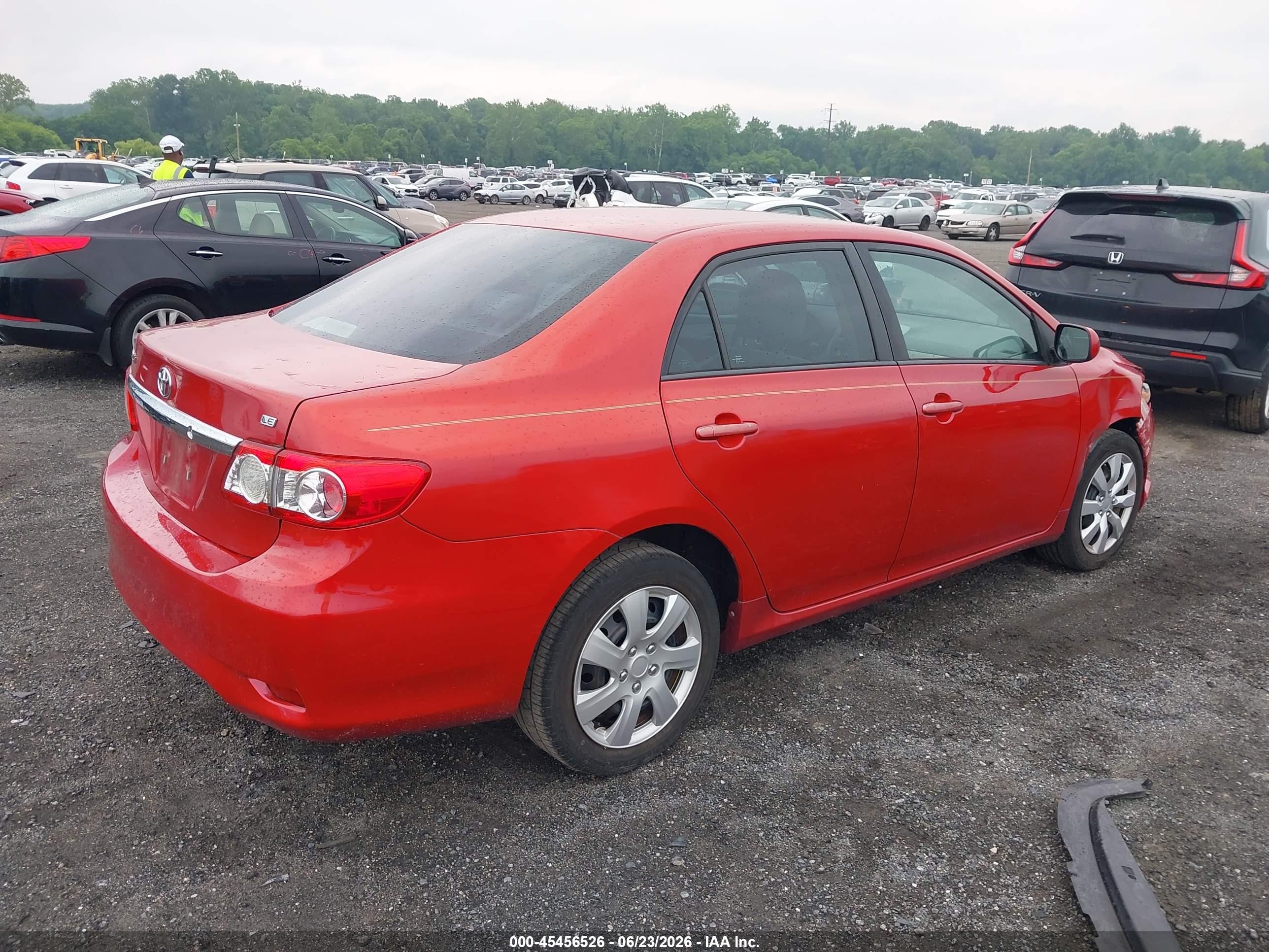2012 Toyota Corolla Le Red vin: 2T1BU4EE0CC823630