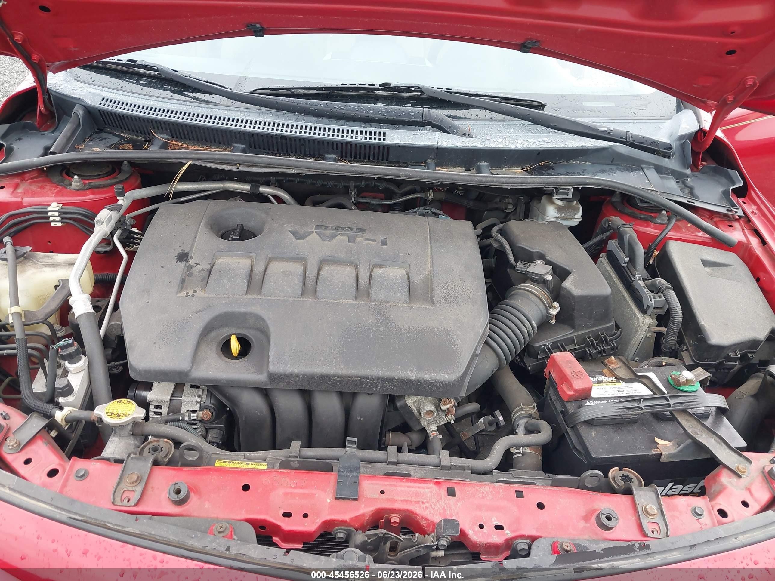 2012 Toyota Corolla Le Red vin: 2T1BU4EE0CC823630