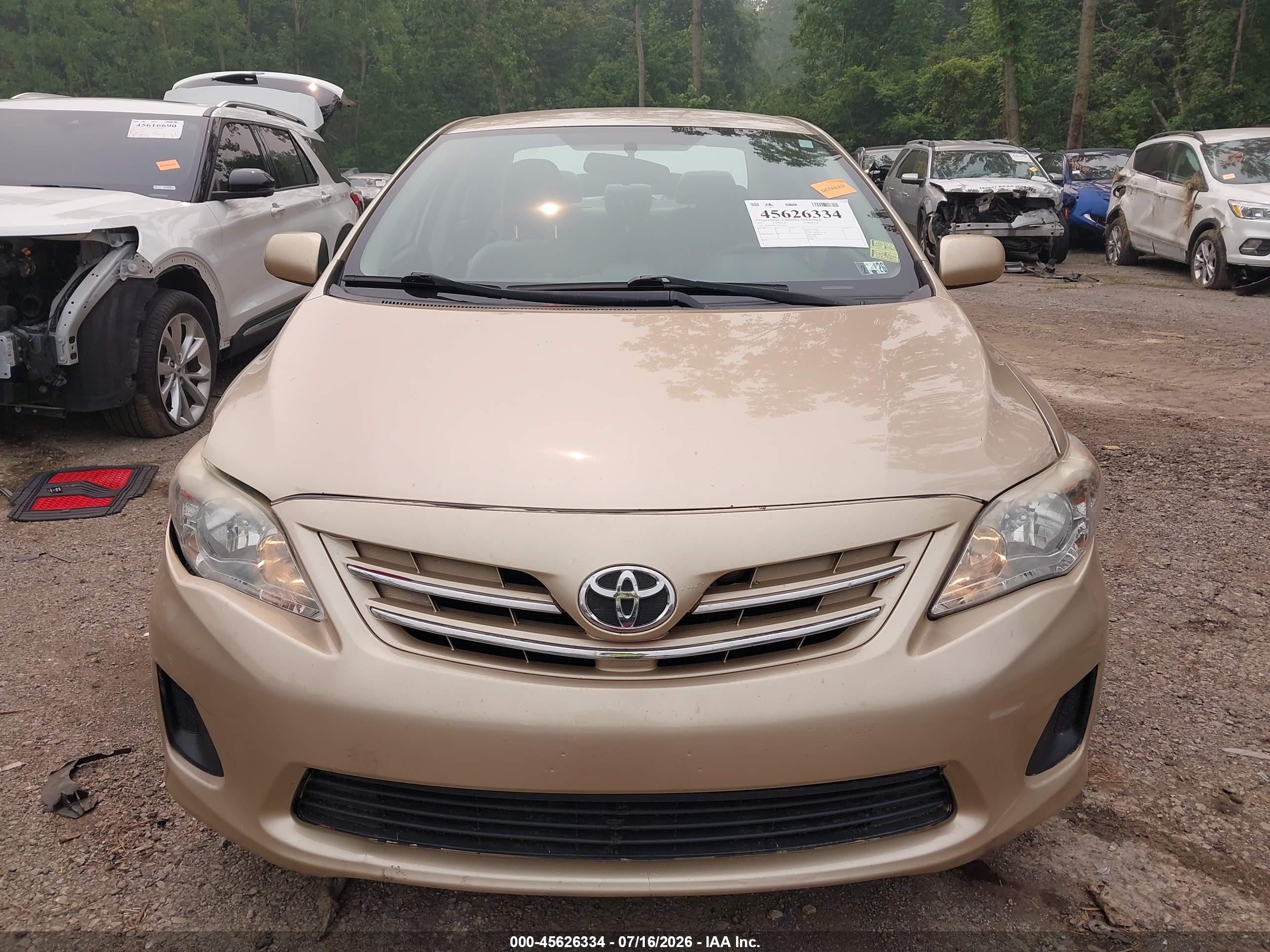 2012 Toyota Corolla Le Brown vin: 2T1BU4EE0CC829007