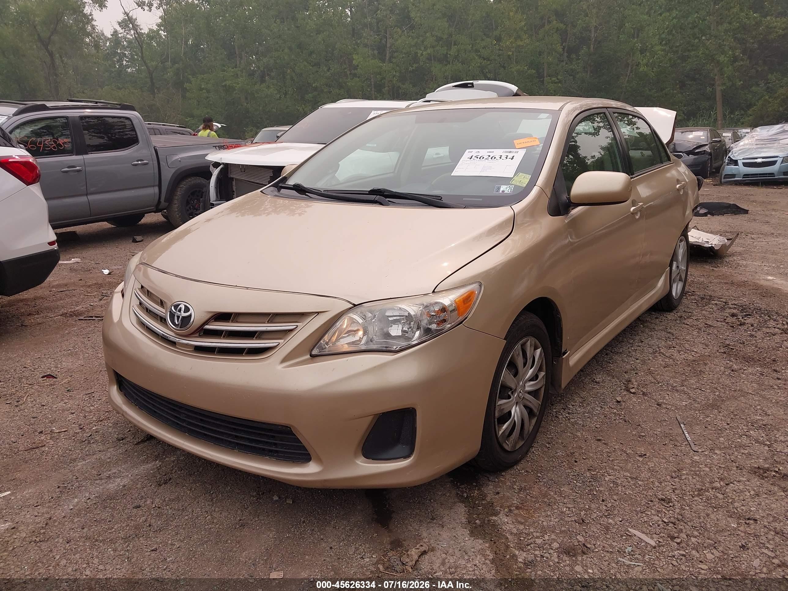 2012 Toyota Corolla Le Brown vin: 2T1BU4EE0CC829007