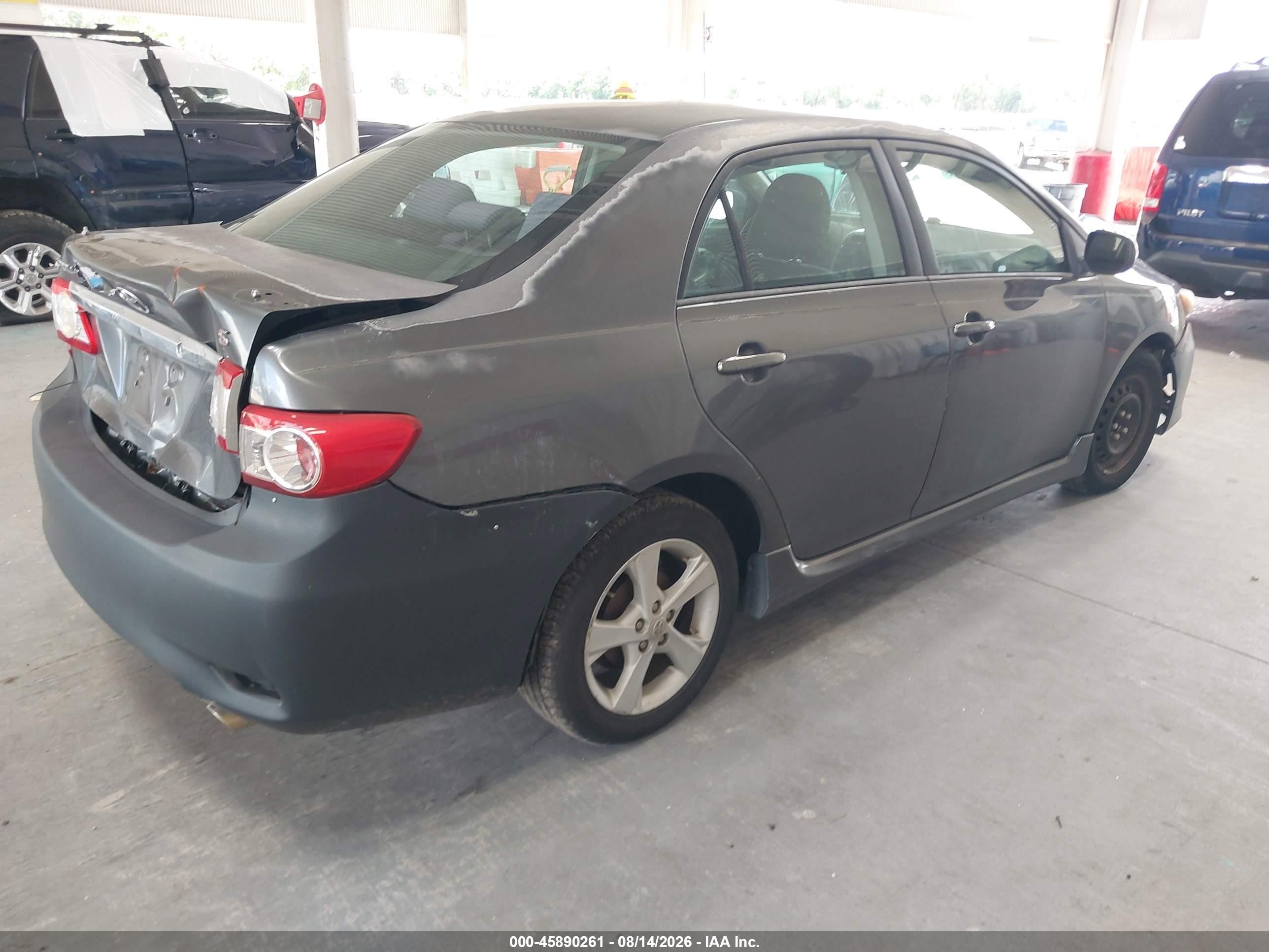 2012 Toyota Corolla S Gray vin: 2T1BU4EE0CC860080