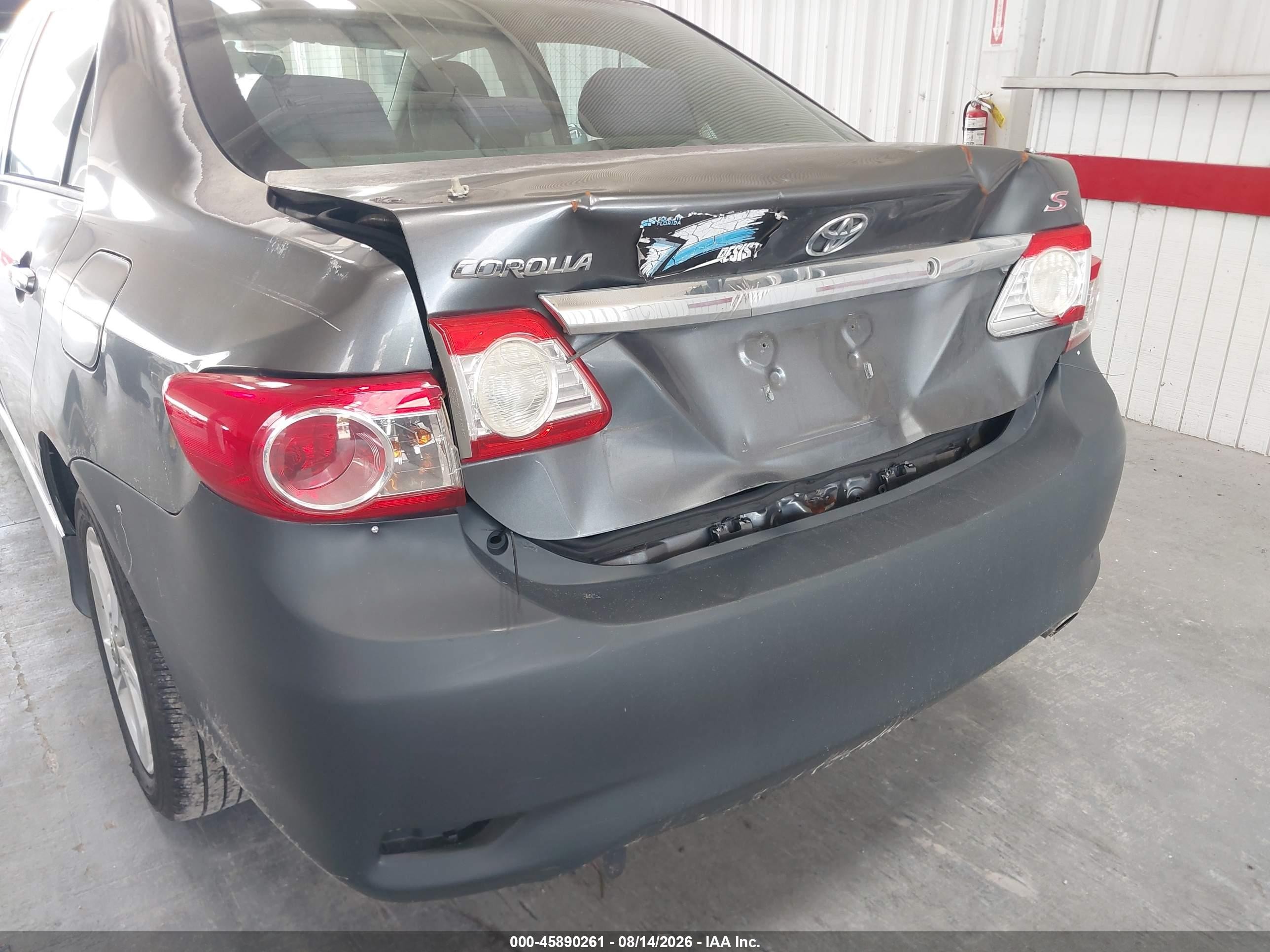 2012 Toyota Corolla S Gray vin: 2T1BU4EE0CC860080