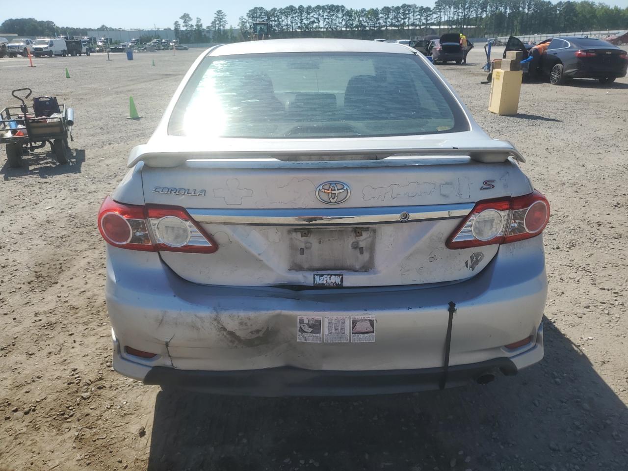 2012 Toyota Corolla S Silver vin: 2T1BU4EE0CC863349