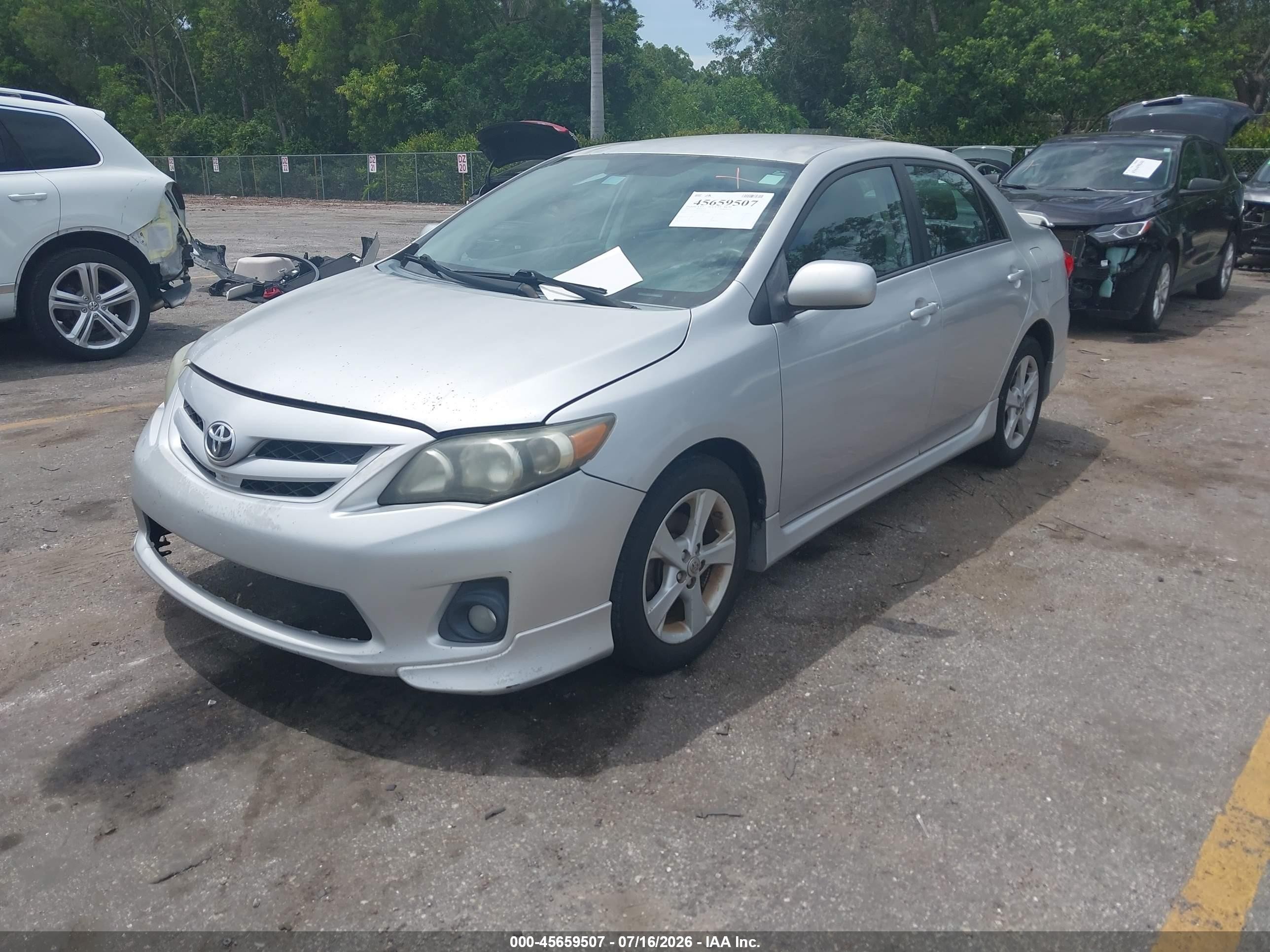 2012 Toyota Corolla S Silver vin: 2T1BU4EE0CC869569