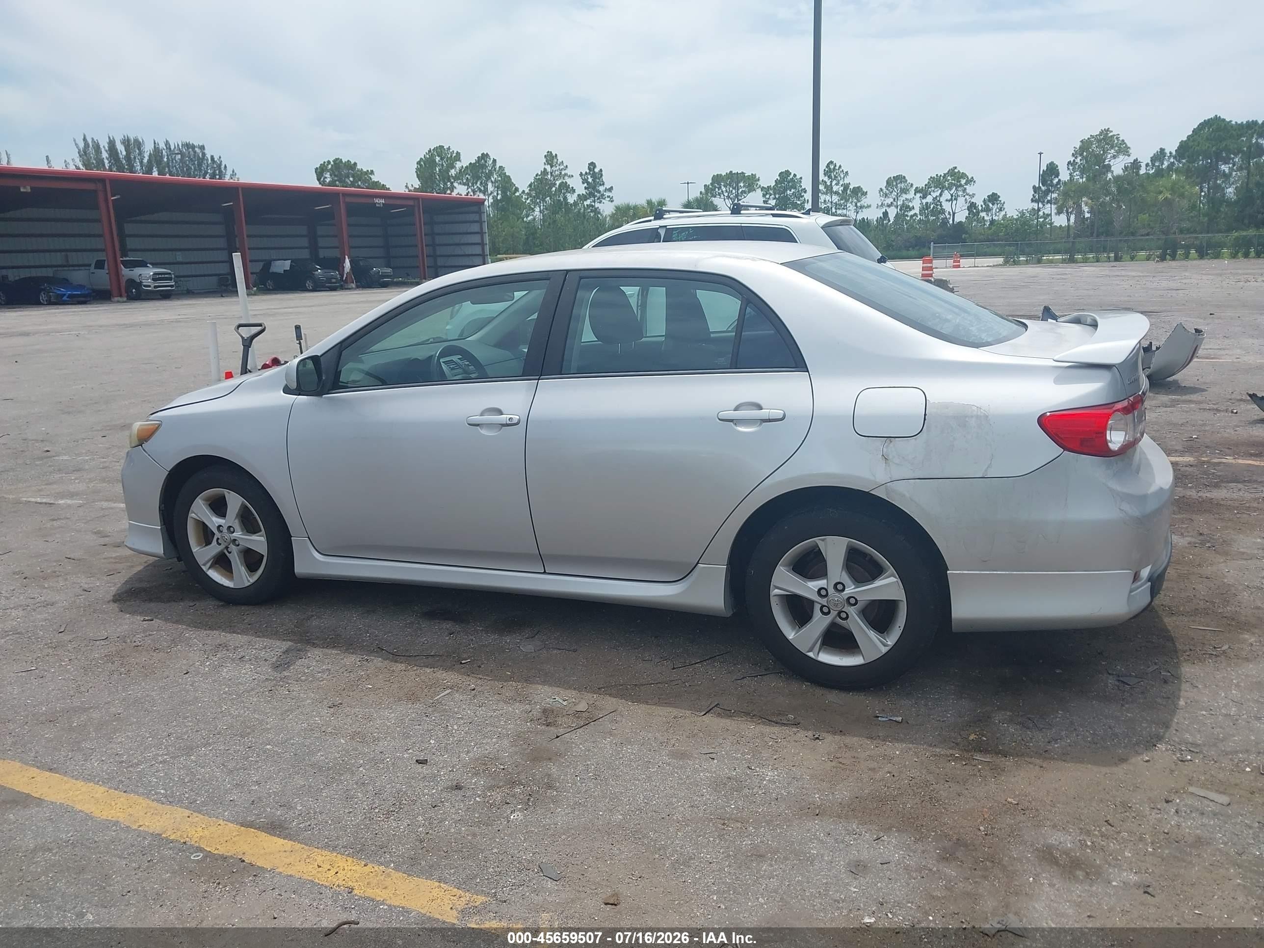 2012 Toyota Corolla S Silver vin: 2T1BU4EE0CC869569