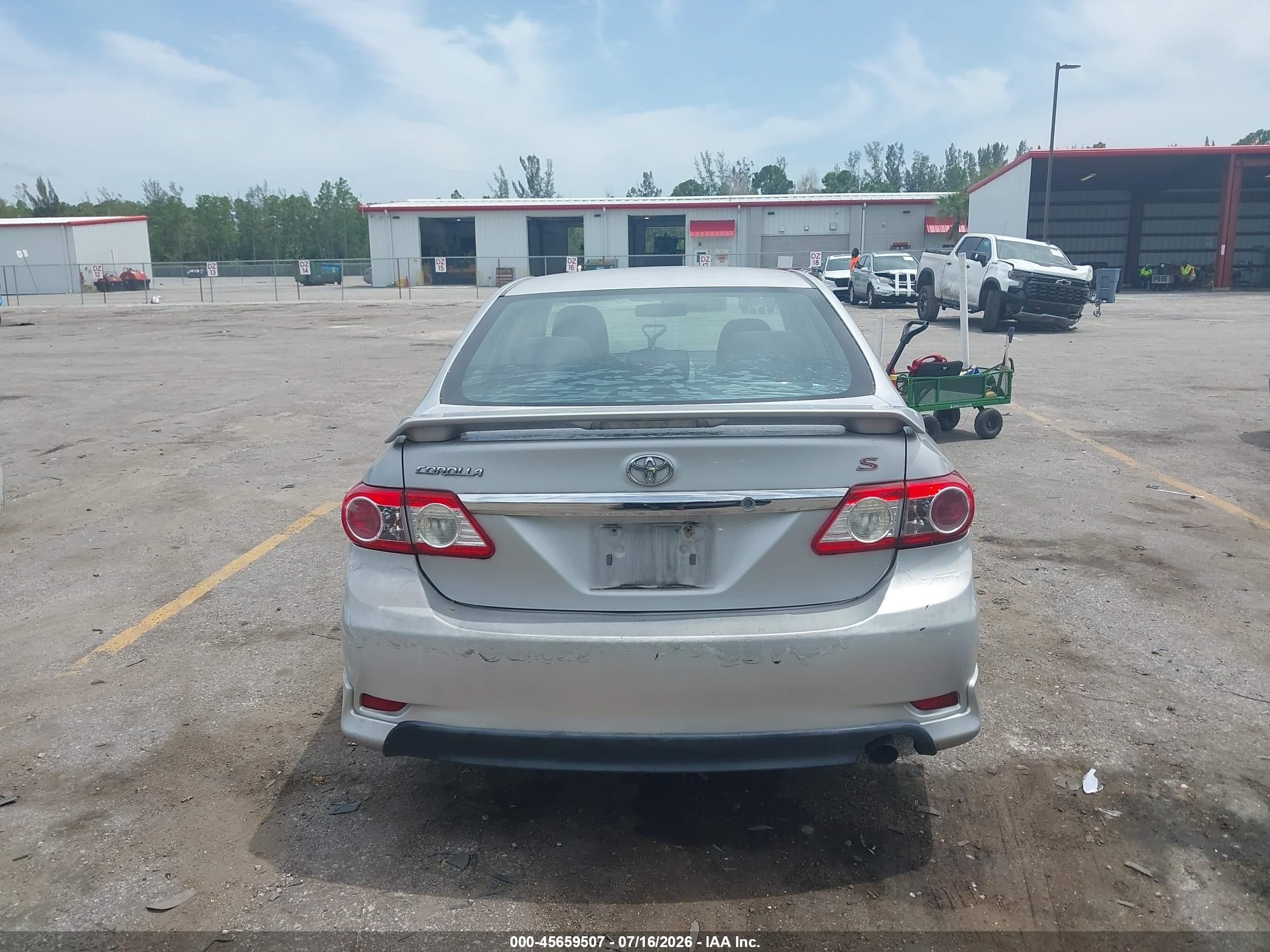 2012 Toyota Corolla S Silver vin: 2T1BU4EE0CC869569