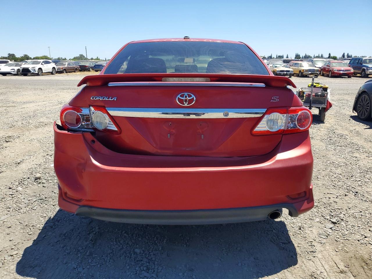 2012 Toyota Corolla S Red vin: 2T1BU4EE0CC885741