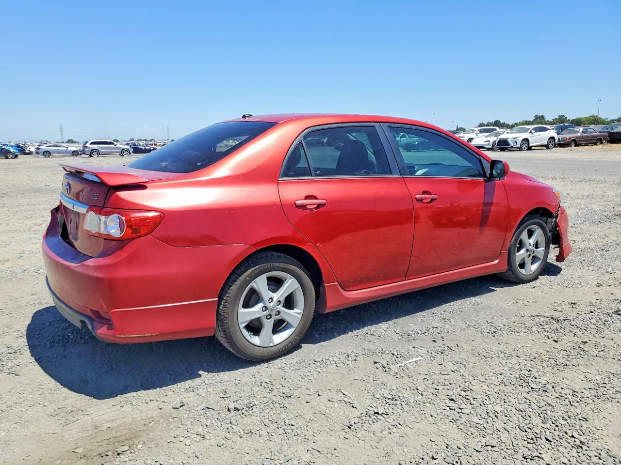 2012 Toyota Corolla S Red vin: 2T1BU4EE0CC885741