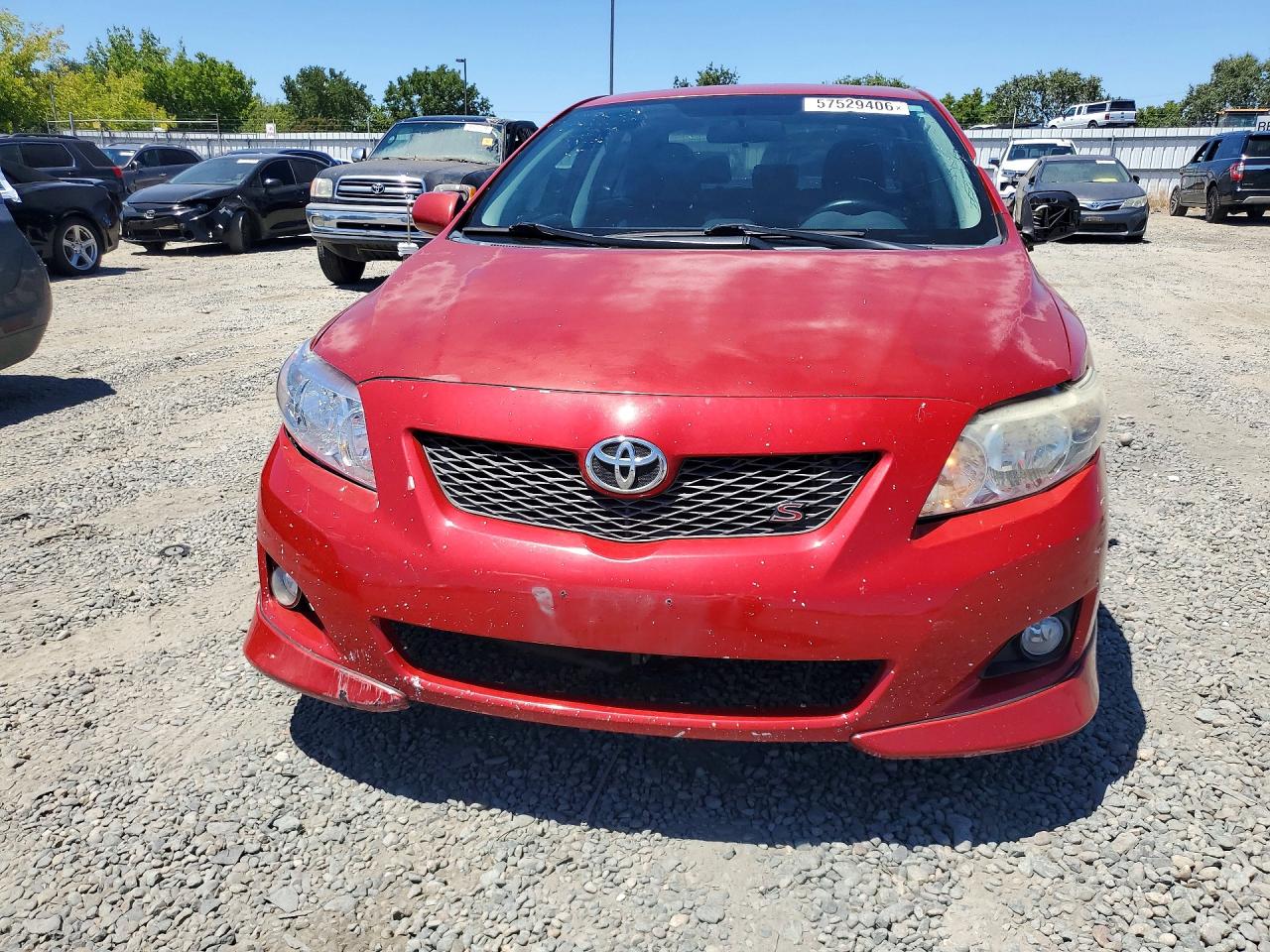 2012 Toyota Corolla S Red vin: 2T1BU4EE0CC885741