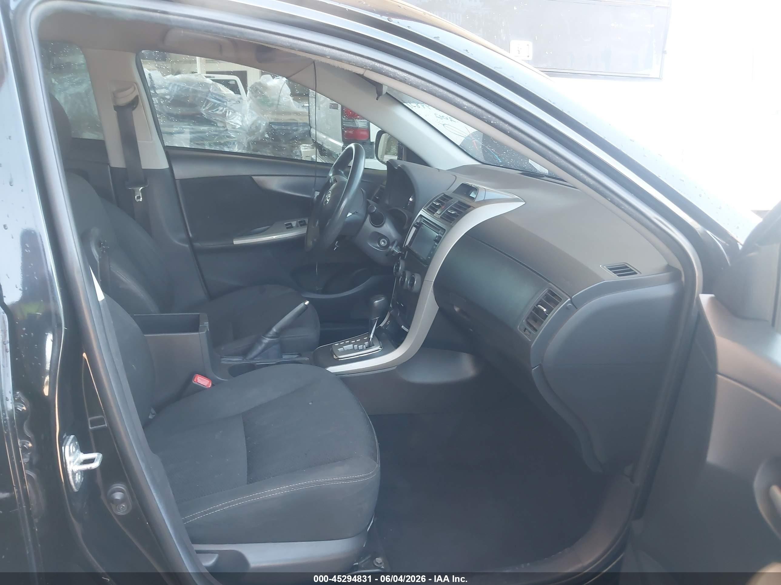 2012 Toyota Corolla S Black vin: 2T1BU4EE0CC885996