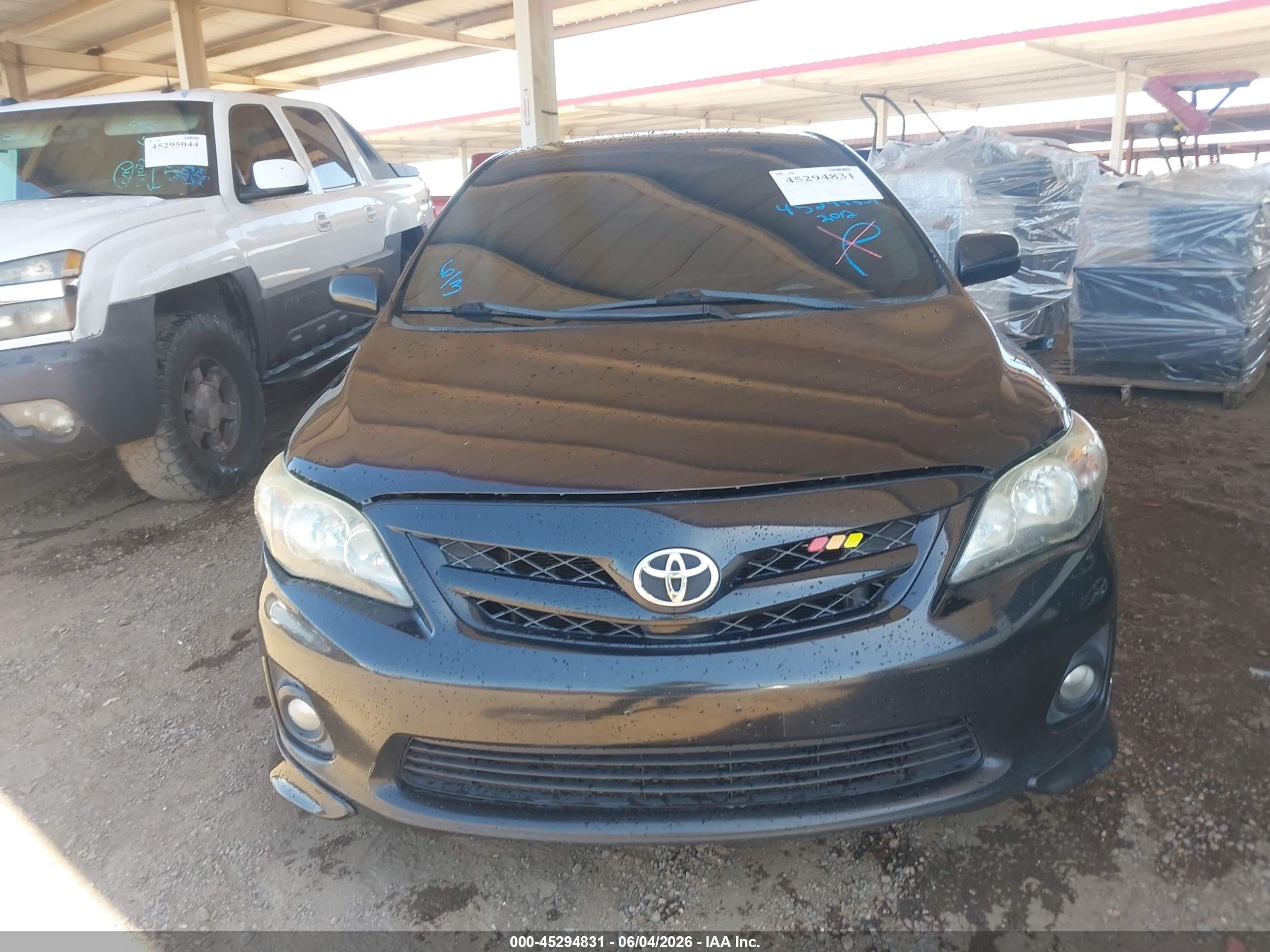 2012 Toyota Corolla S Black vin: 2T1BU4EE0CC885996