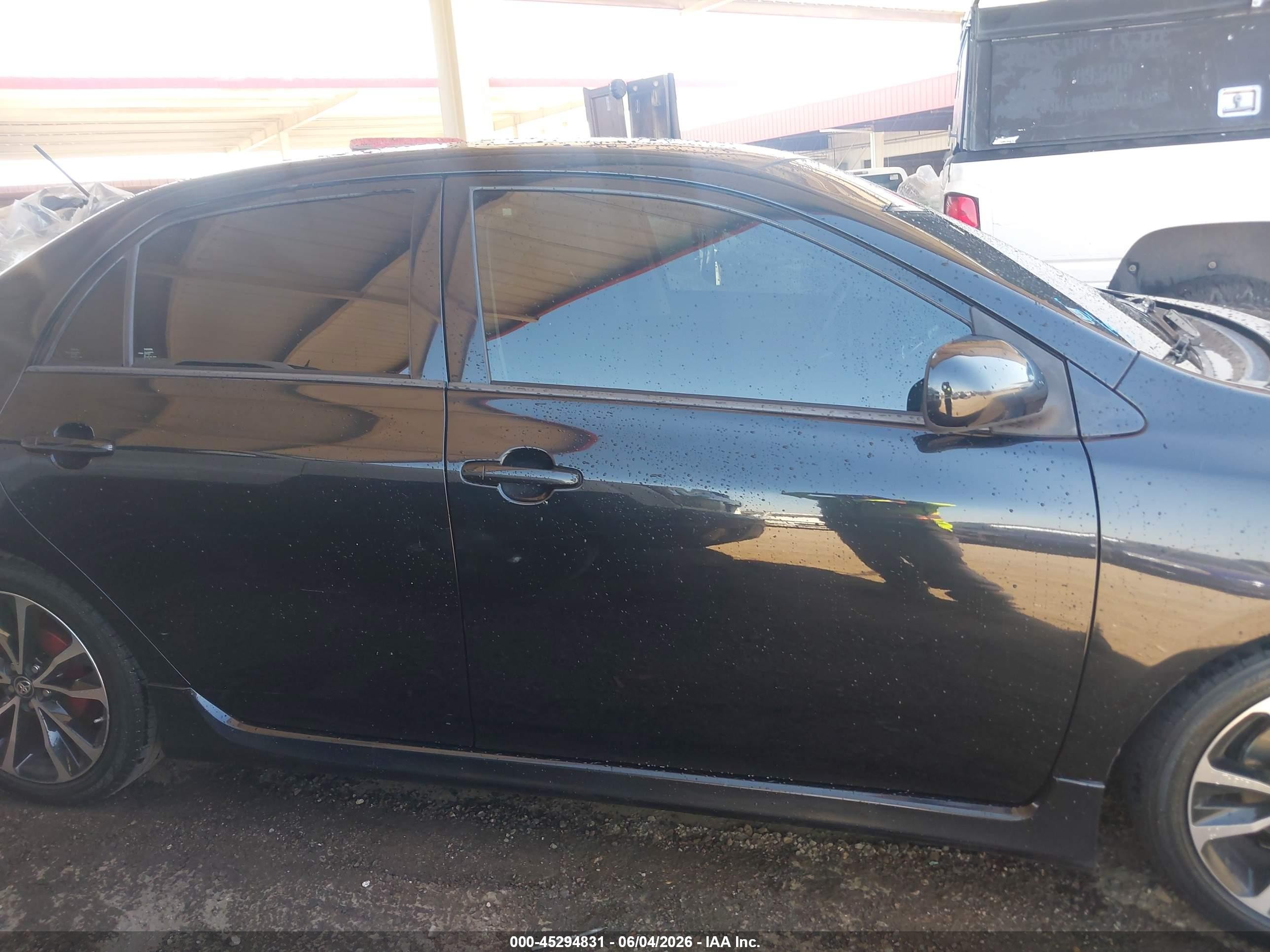 2012 Toyota Corolla S Black vin: 2T1BU4EE0CC885996