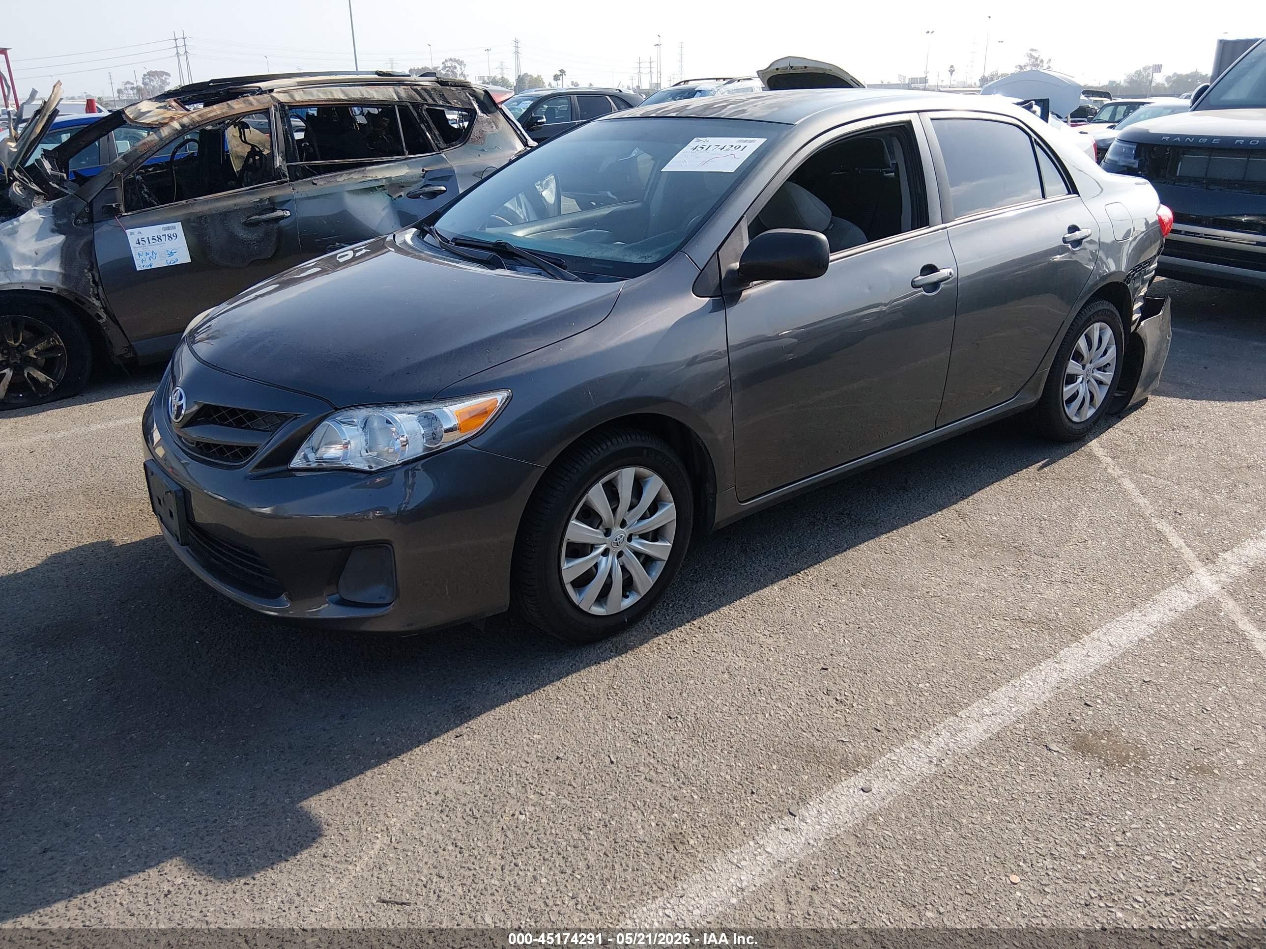 2012 Toyota Corolla Le Gray vin: 2T1BU4EE0CC891412