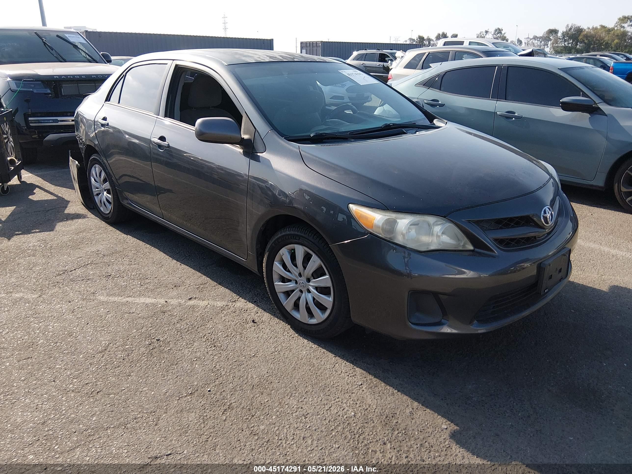 2012 Toyota Corolla Le Gray vin: 2T1BU4EE0CC891412