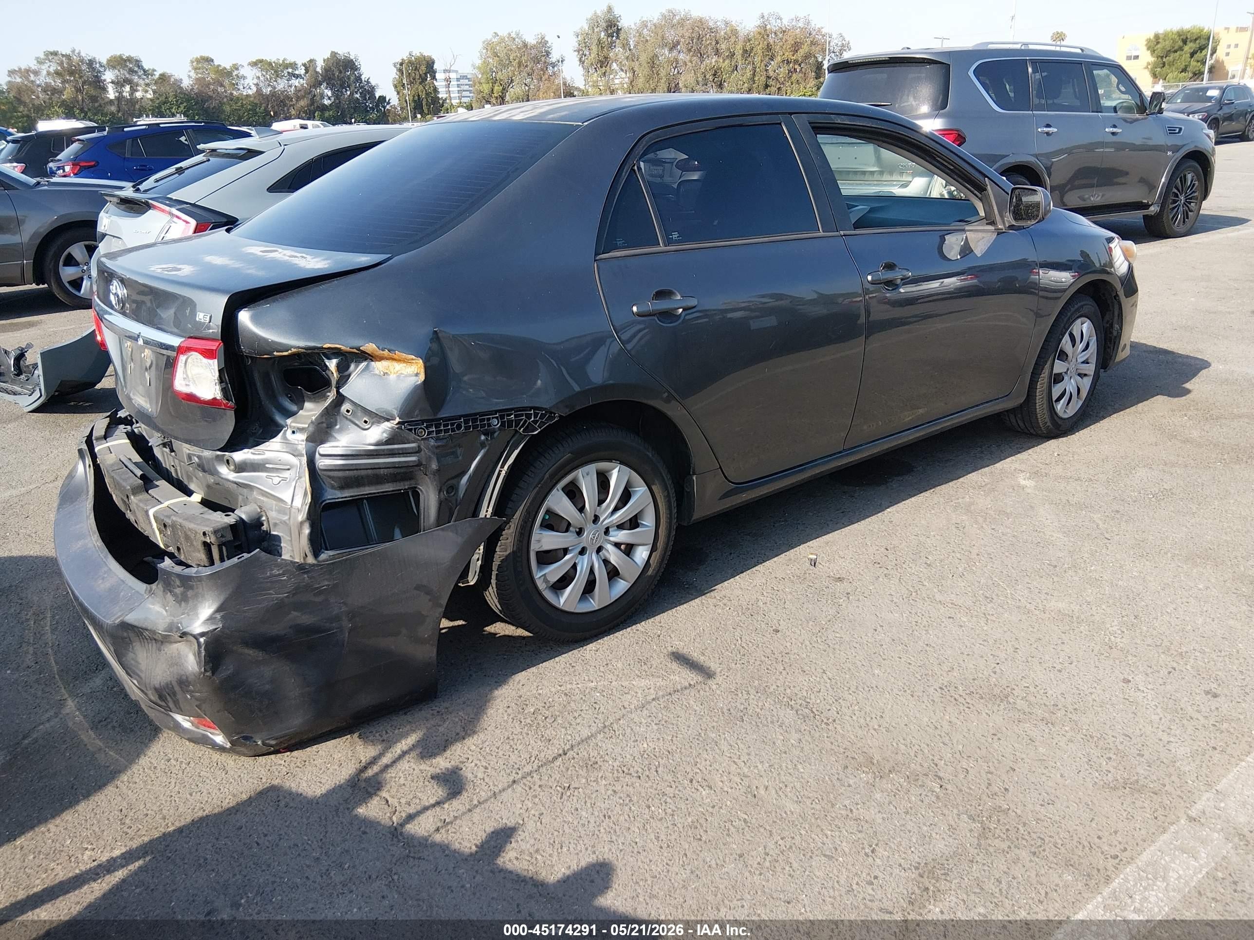 2012 Toyota Corolla Le Gray vin: 2T1BU4EE0CC891412