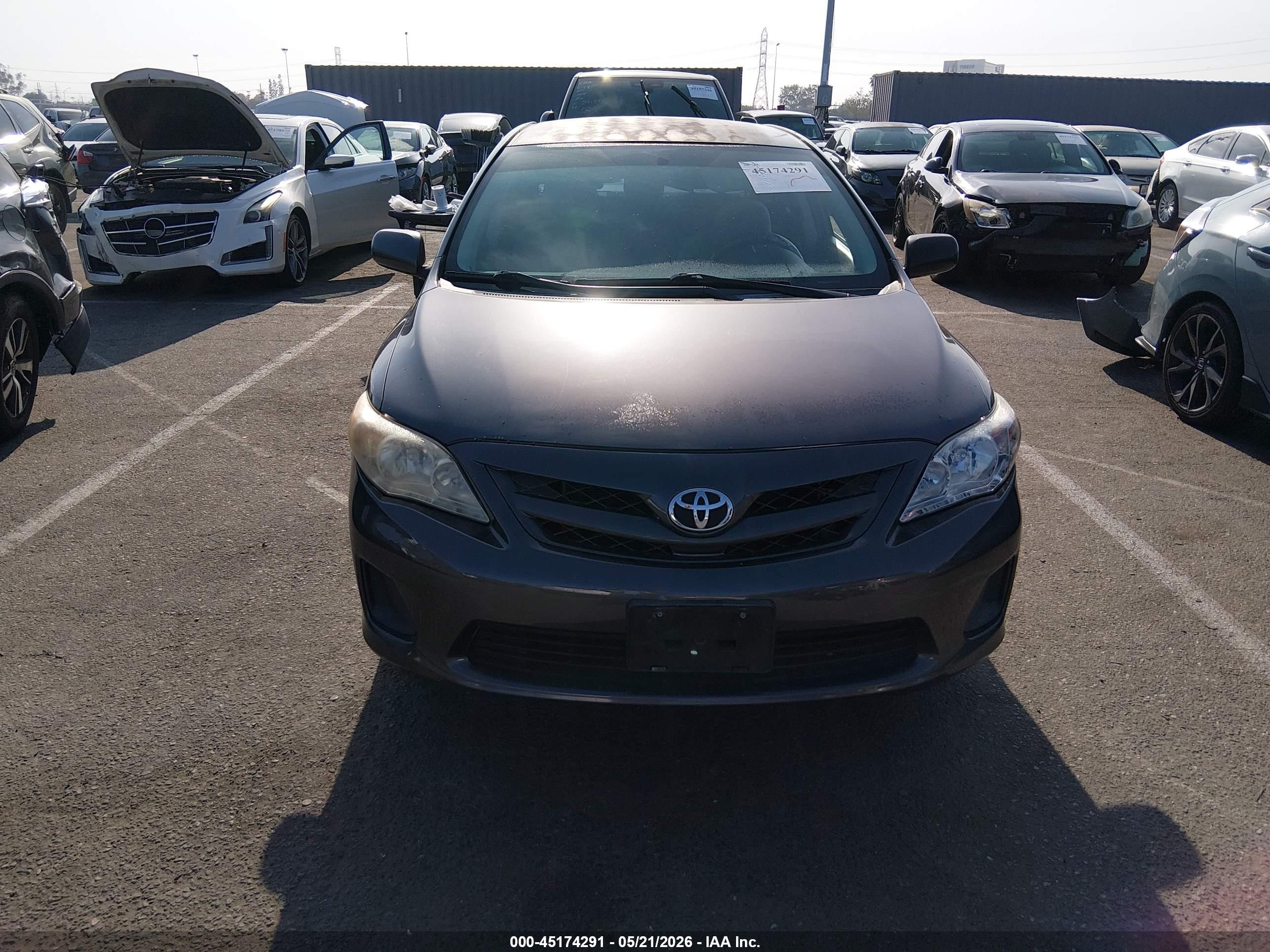 2012 Toyota Corolla Le Gray vin: 2T1BU4EE0CC891412