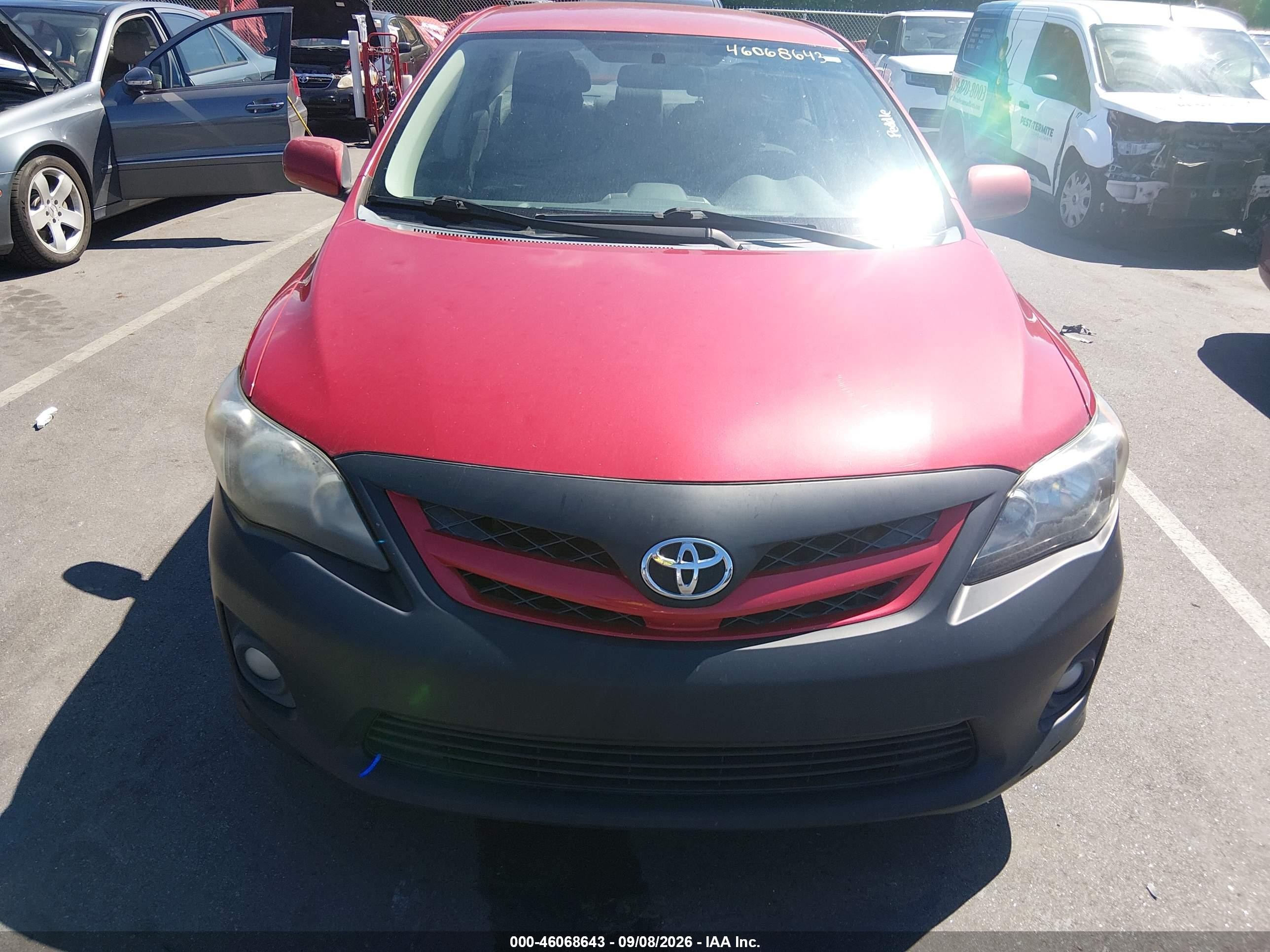 2012 Toyota Corolla S Red vin: 2T1BU4EE0CC906166