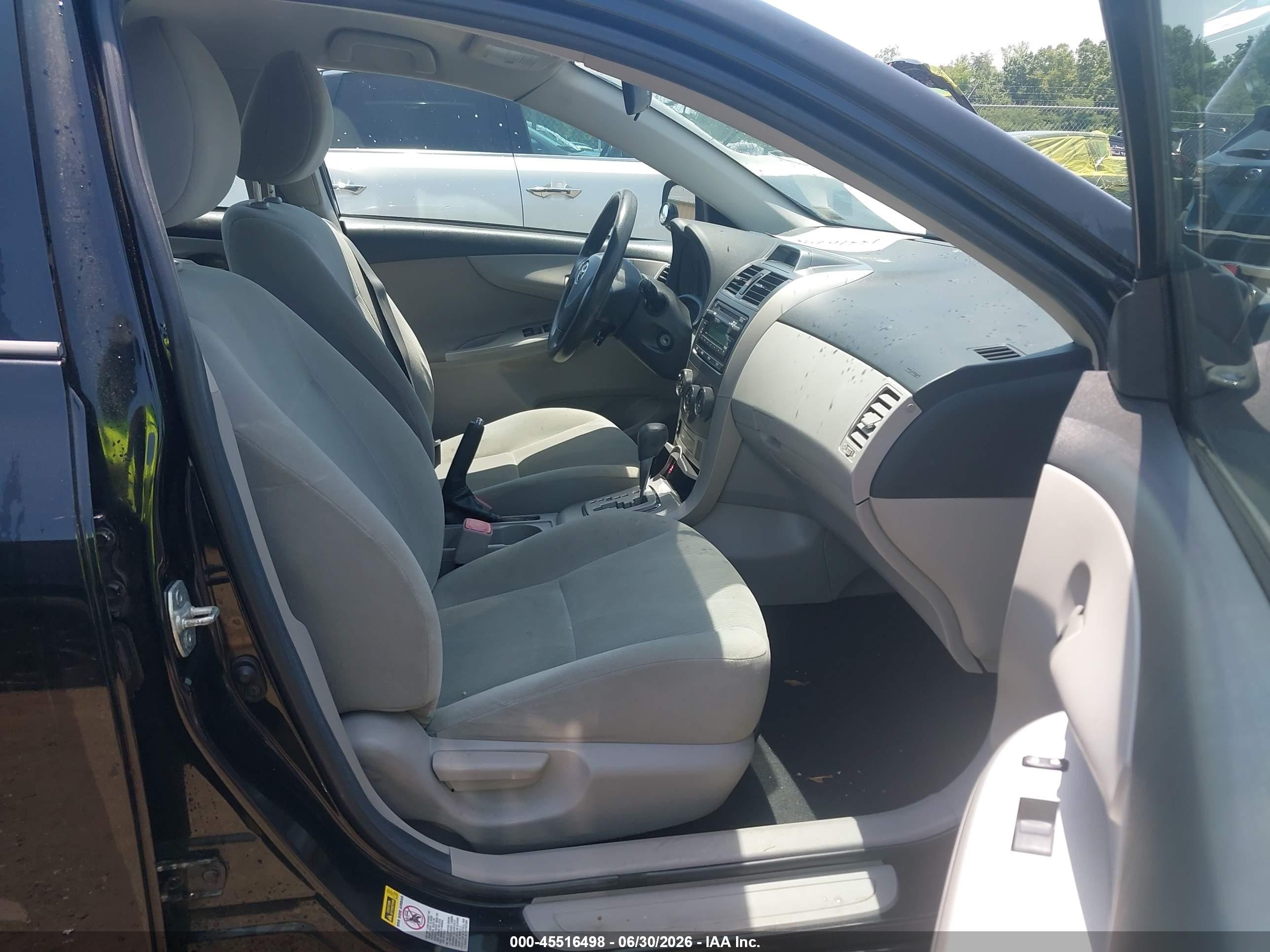 2012 Toyota Corolla Le Black vin: 2T1BU4EE0CC908905