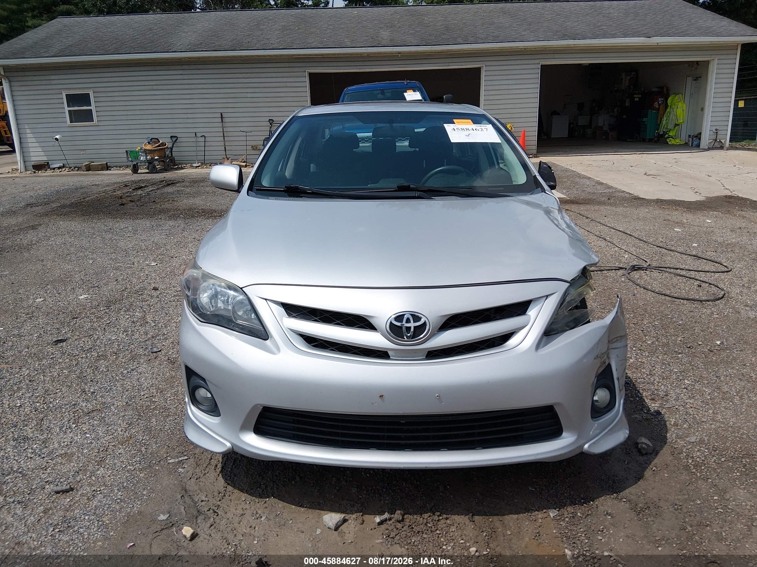 2012 Toyota Corolla S Серебряный vin: 2T1BU4EE0CC912226