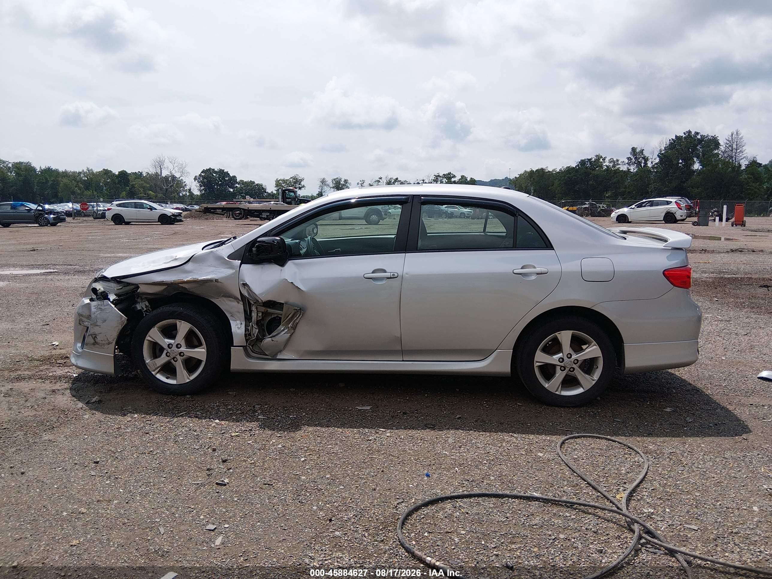 2012 Toyota Corolla S Серебряный vin: 2T1BU4EE0CC912226