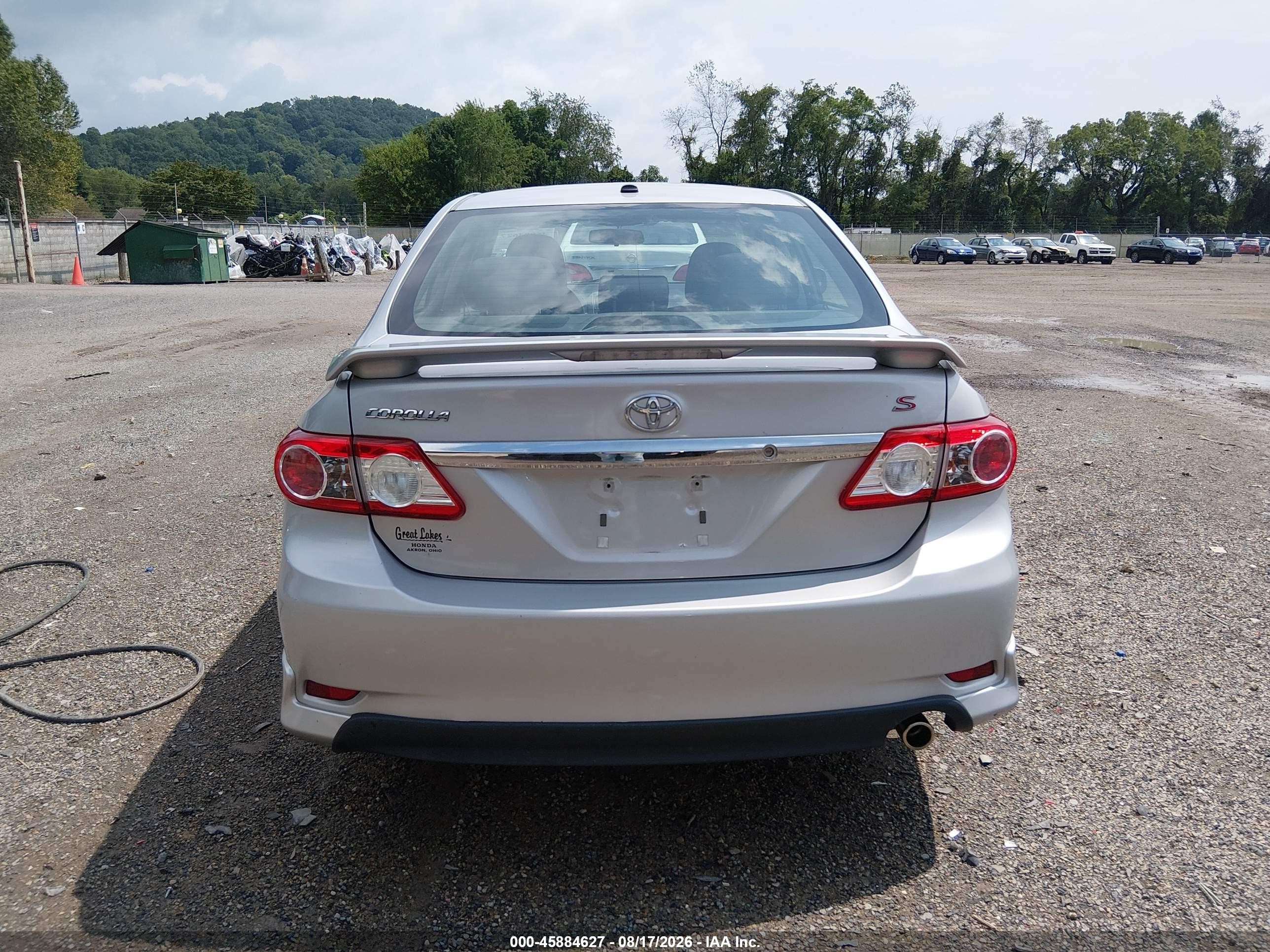 2012 Toyota Corolla S Серебряный vin: 2T1BU4EE0CC912226