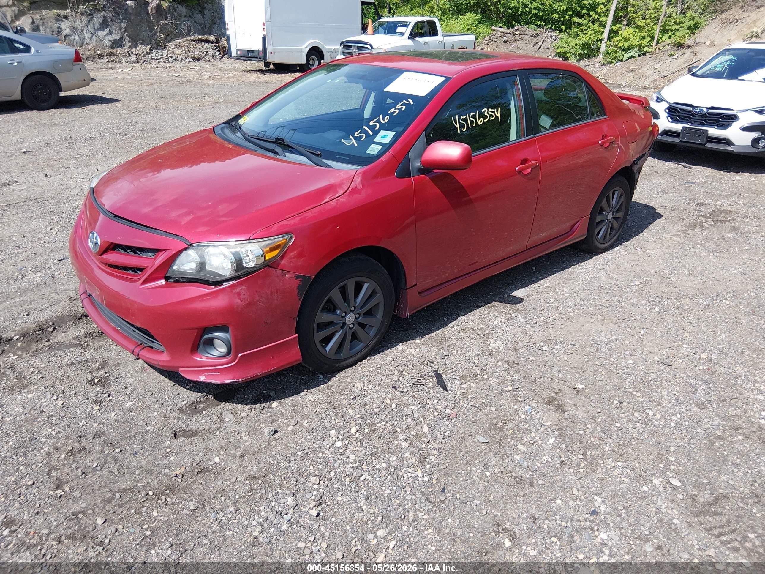 2013 Toyota Corolla S Red vin: 2T1BU4EE0DC024075