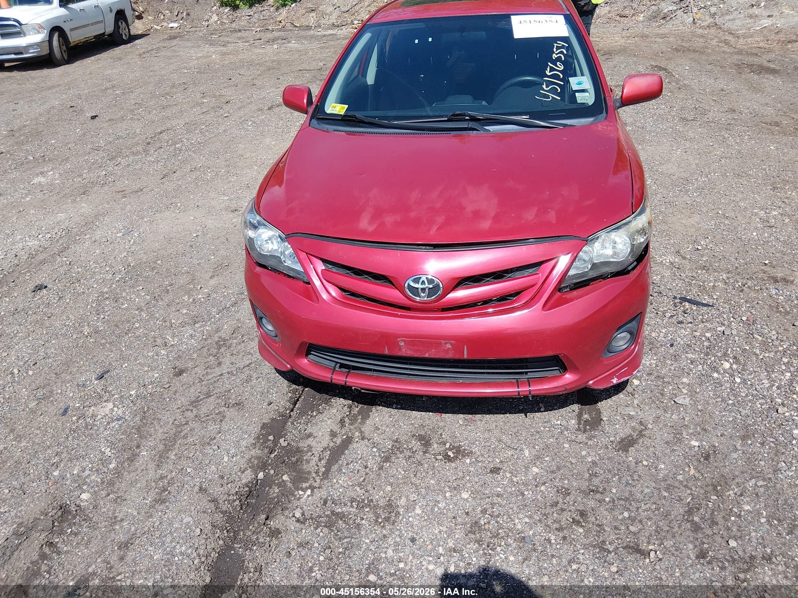 2013 Toyota Corolla S Red vin: 2T1BU4EE0DC024075