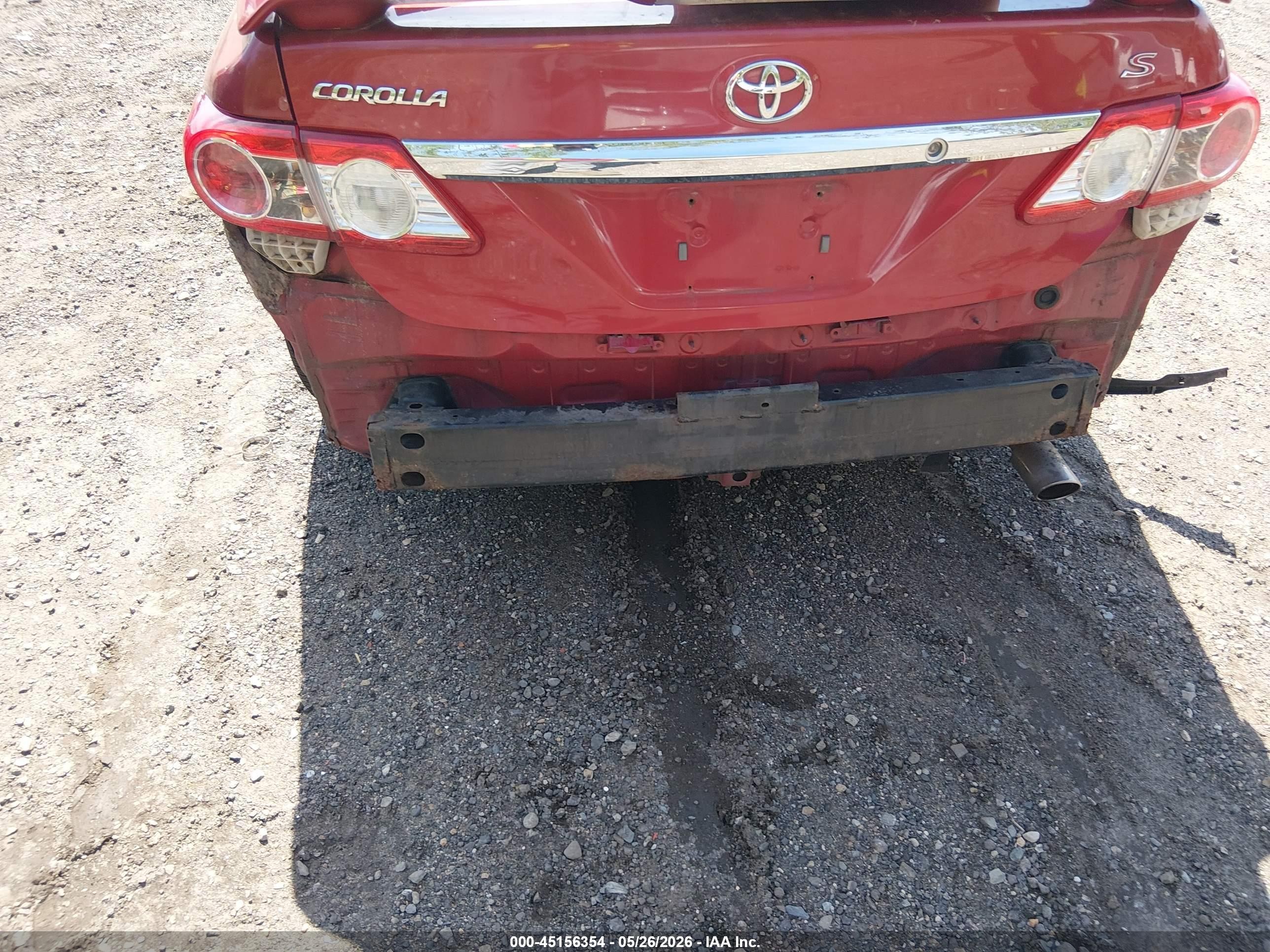 2013 Toyota Corolla S Red vin: 2T1BU4EE0DC024075