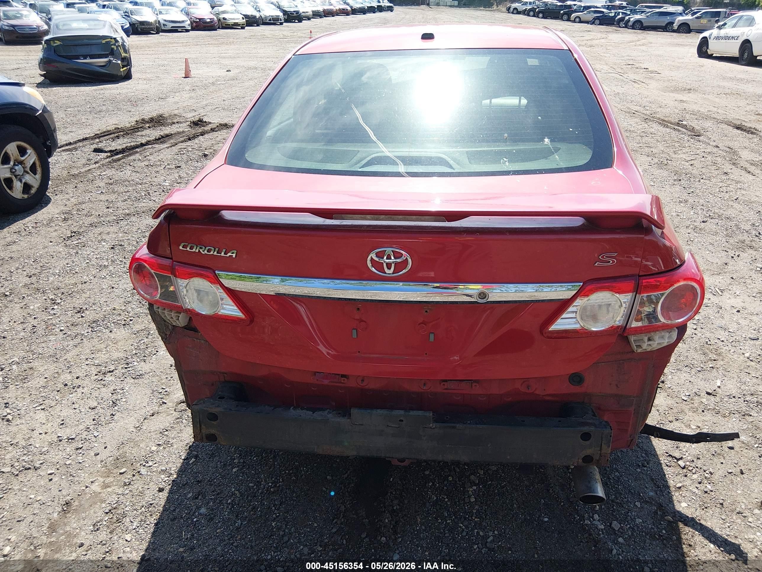 2013 Toyota Corolla S Red vin: 2T1BU4EE0DC024075