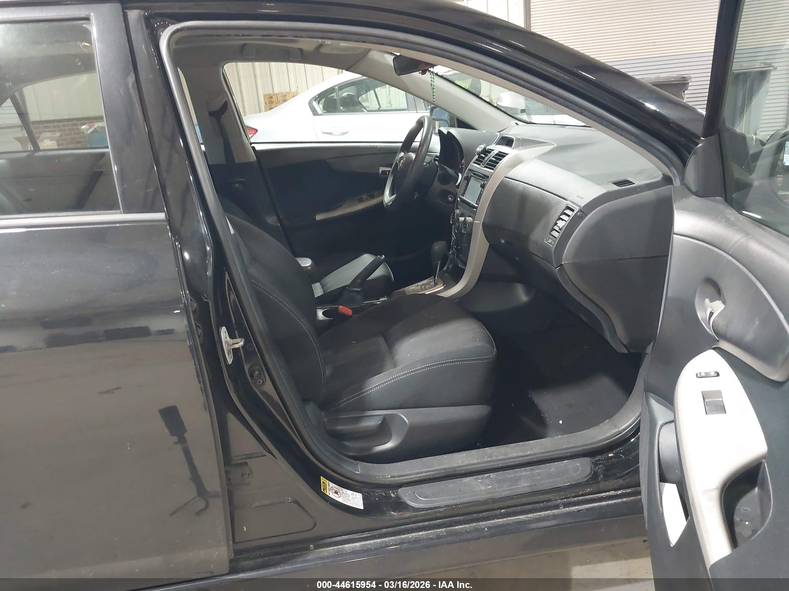 2013 Toyota Corolla S Black vin: 2T1BU4EE0DC028403