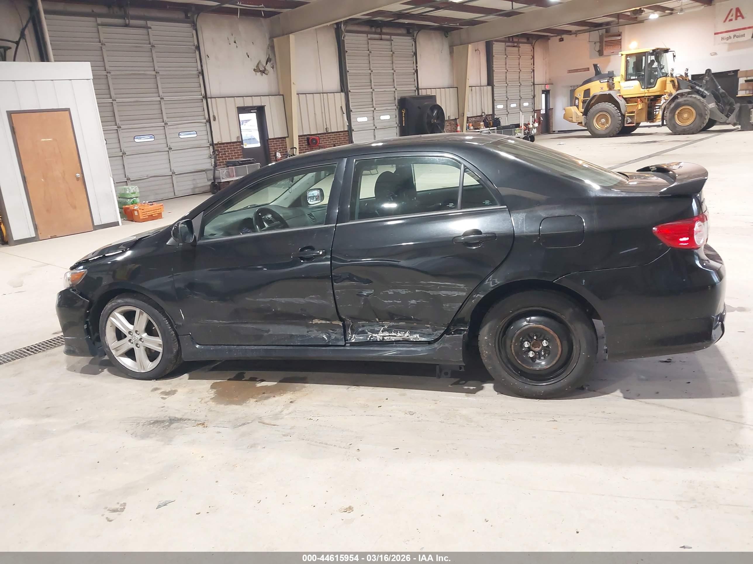 2013 Toyota Corolla S Black vin: 2T1BU4EE0DC028403