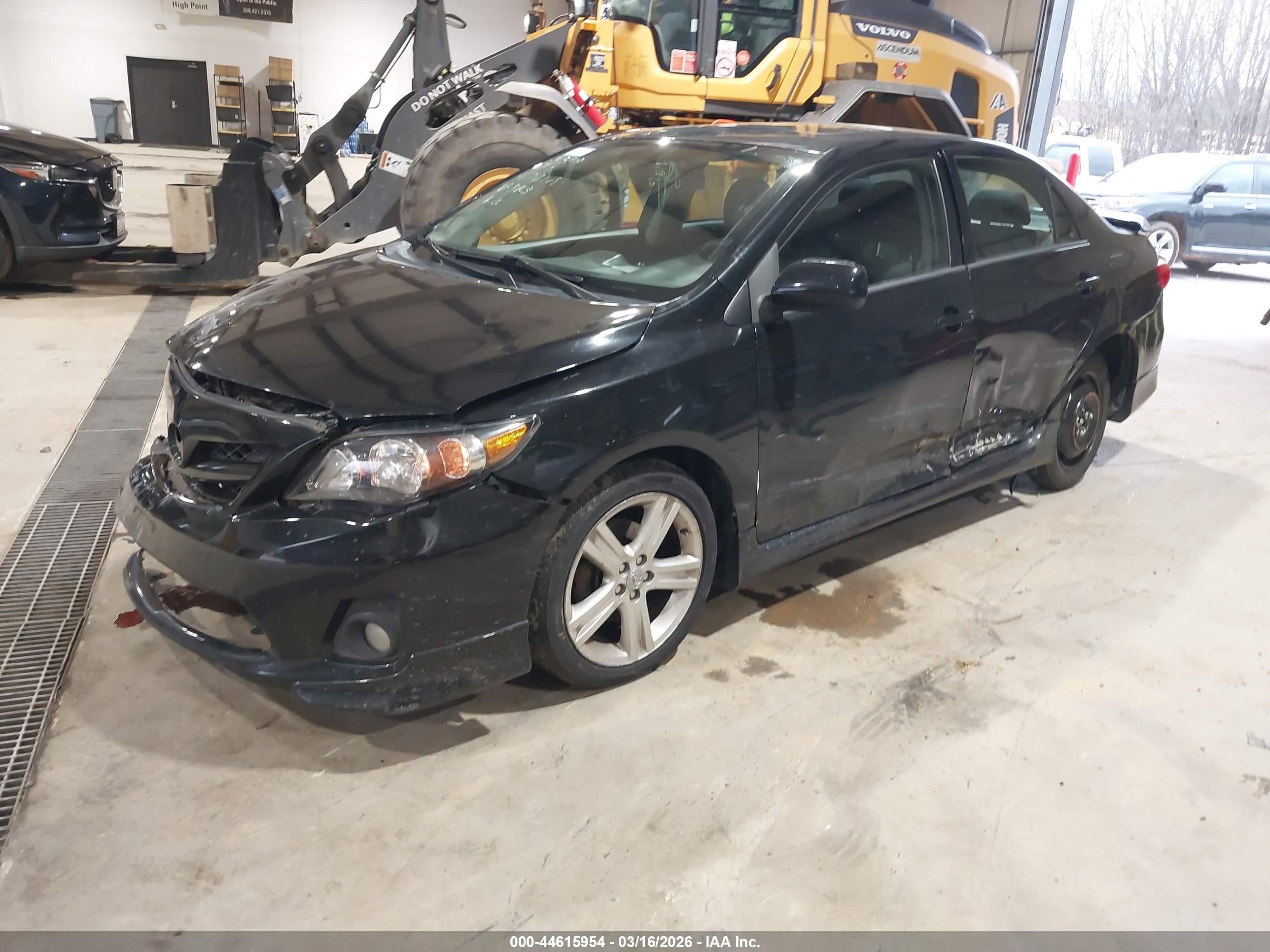 2013 Toyota Corolla S Black vin: 2T1BU4EE0DC028403