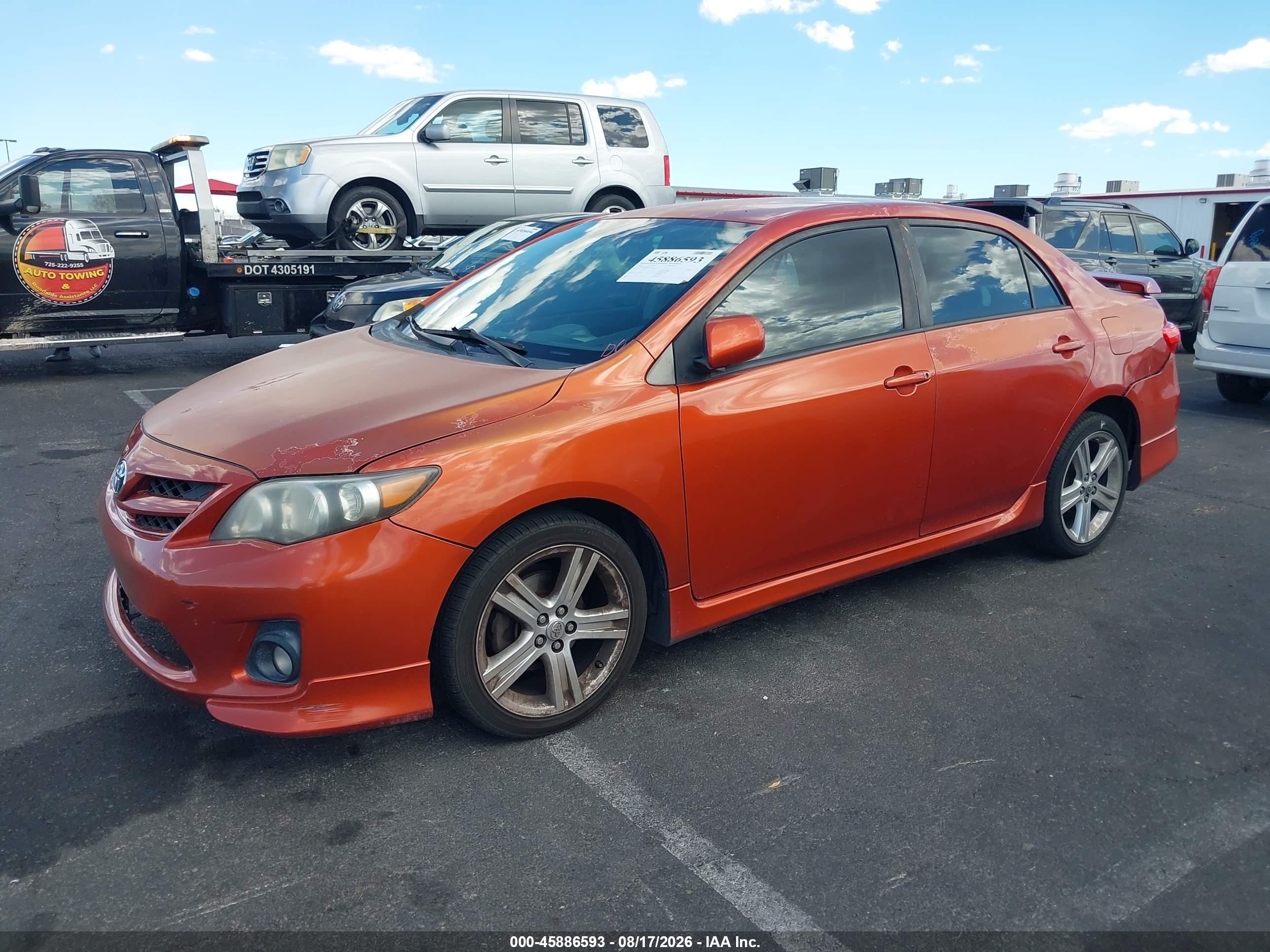 2013 Toyota Corolla S Special Edition Orange vin: 2T1BU4EE0DC085149