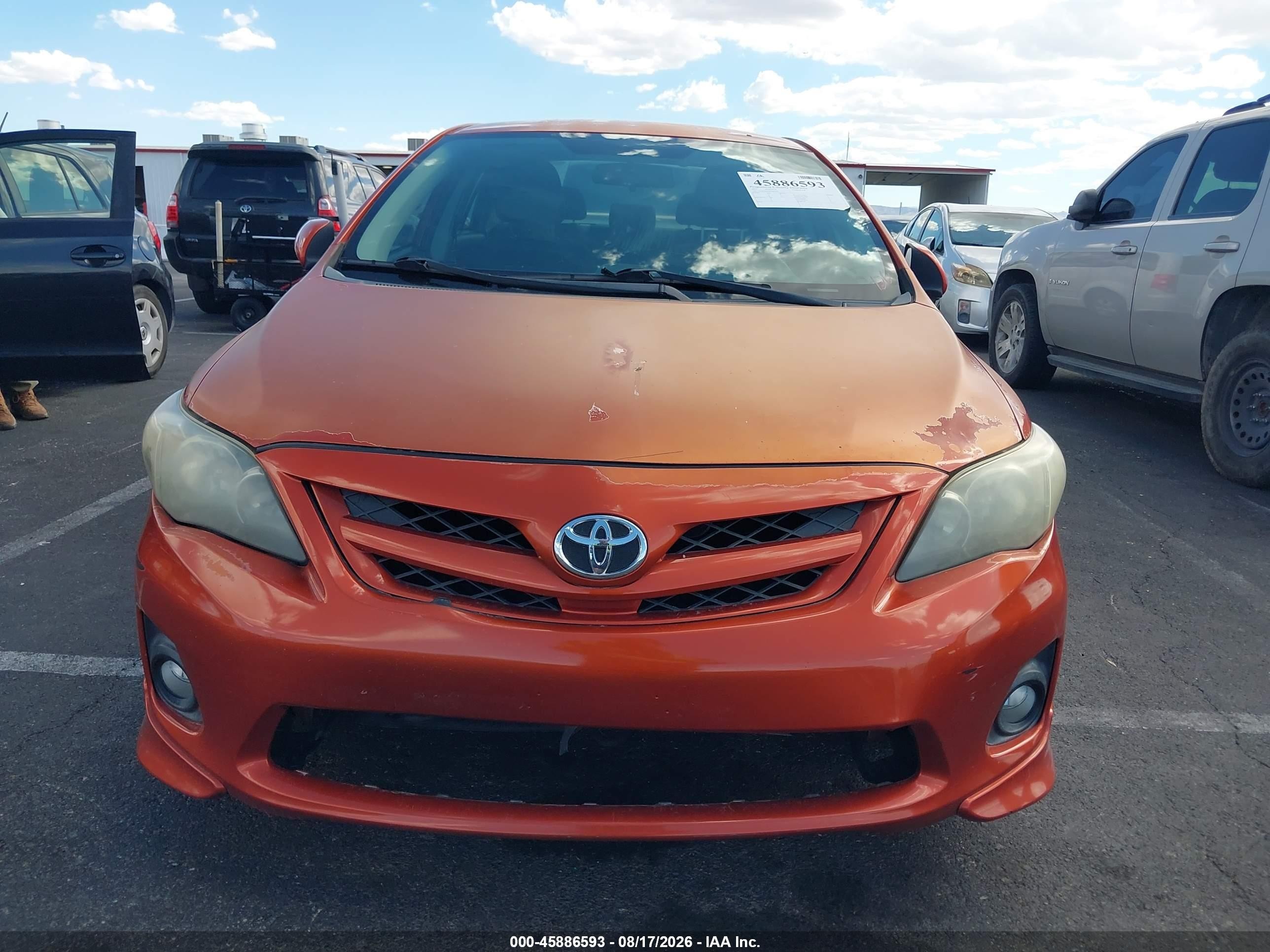 2013 Toyota Corolla S Special Edition Orange vin: 2T1BU4EE0DC085149