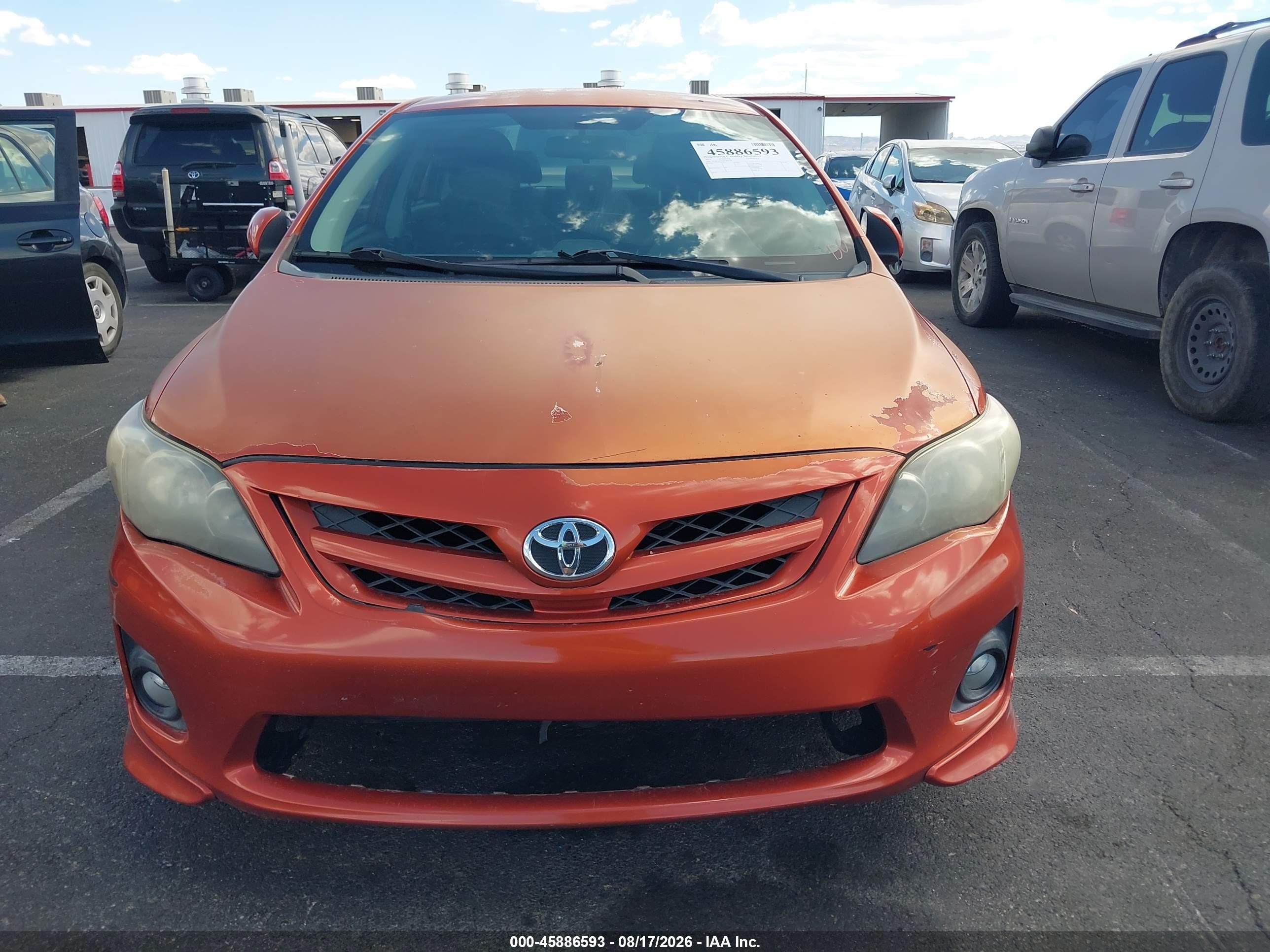 2013 Toyota Corolla S Special Edition Orange vin: 2T1BU4EE0DC085149