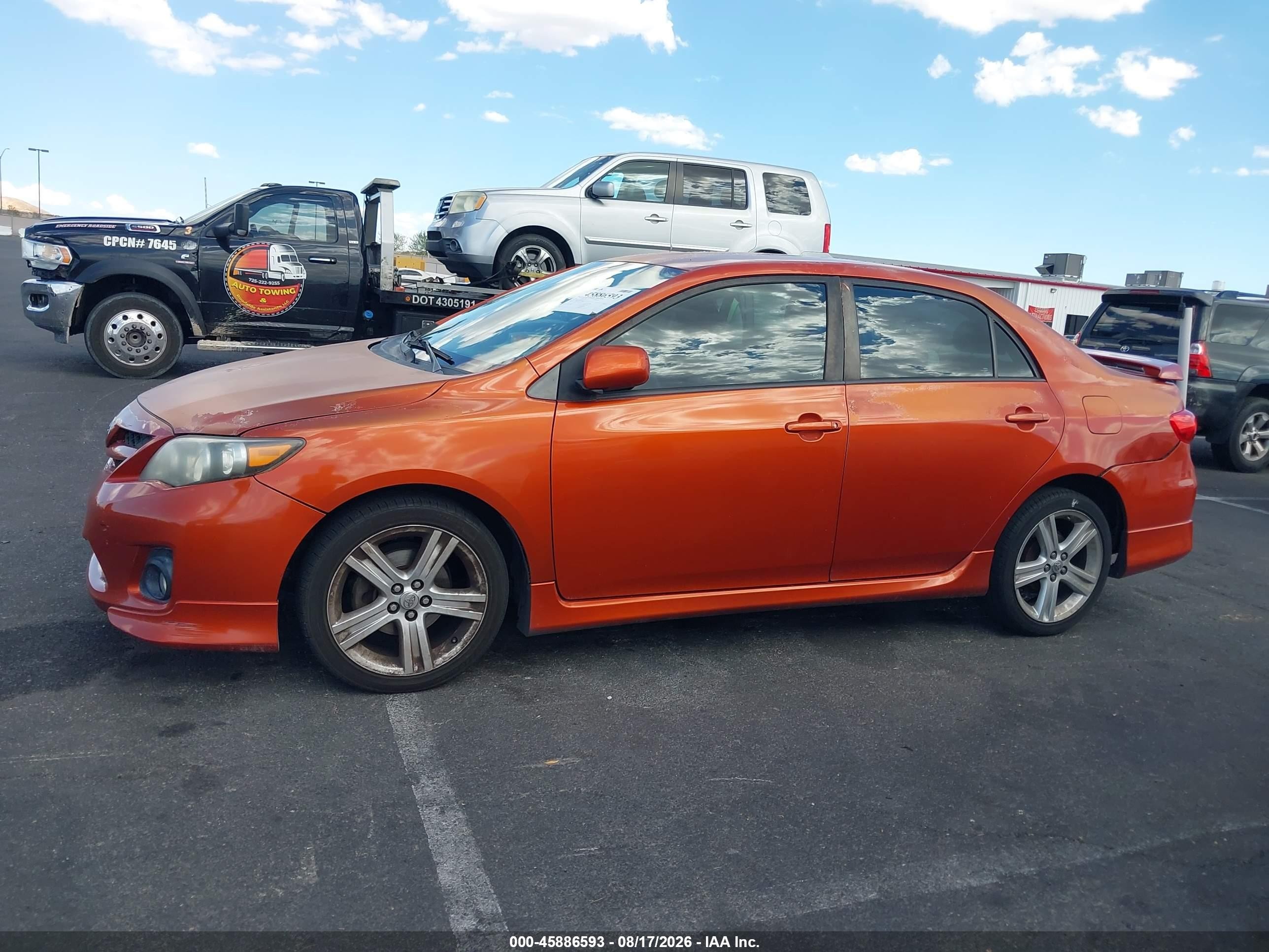 2013 Toyota Corolla S Special Edition Orange vin: 2T1BU4EE0DC085149