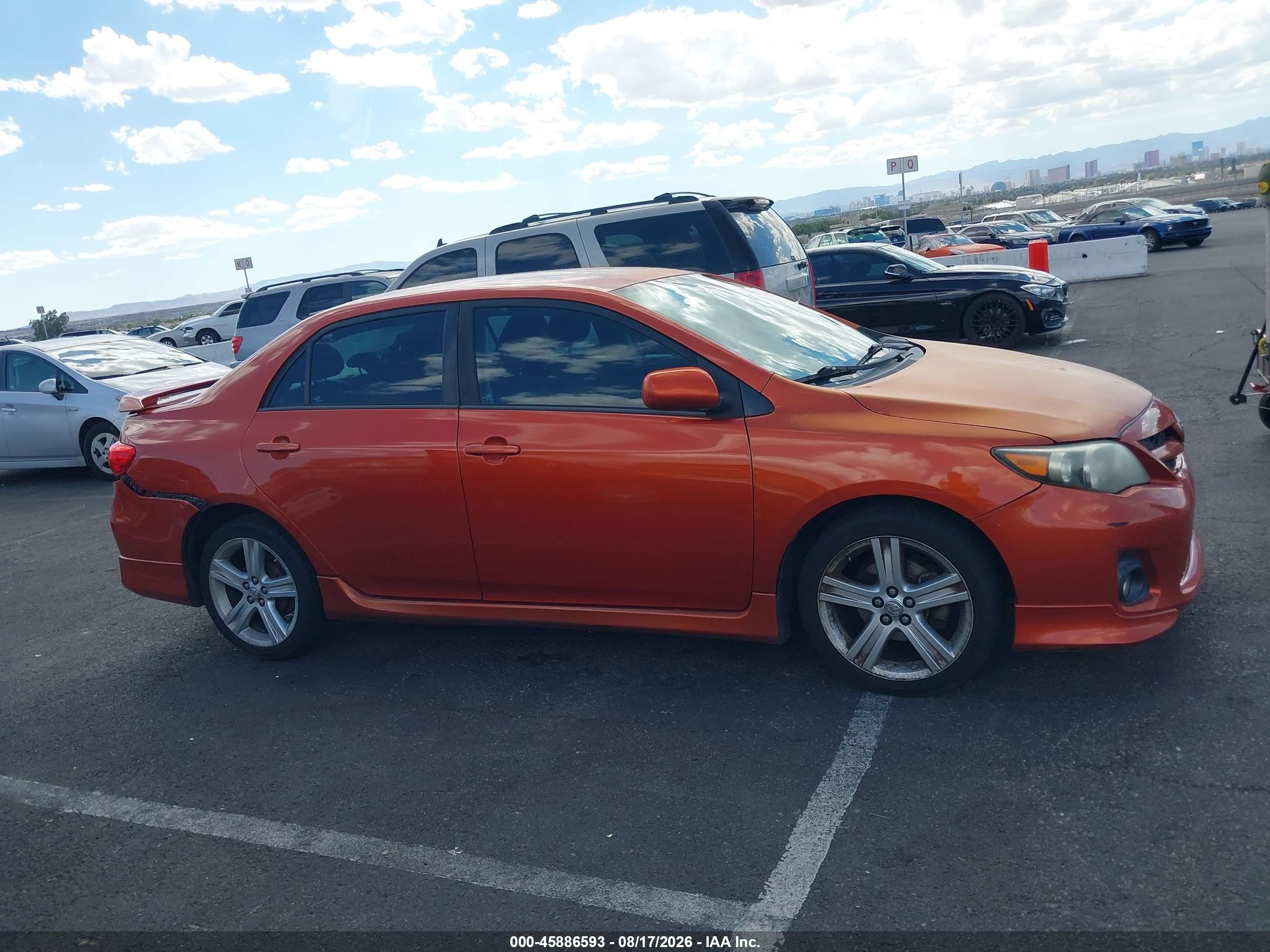 2013 Toyota Corolla S Special Edition Orange vin: 2T1BU4EE0DC085149