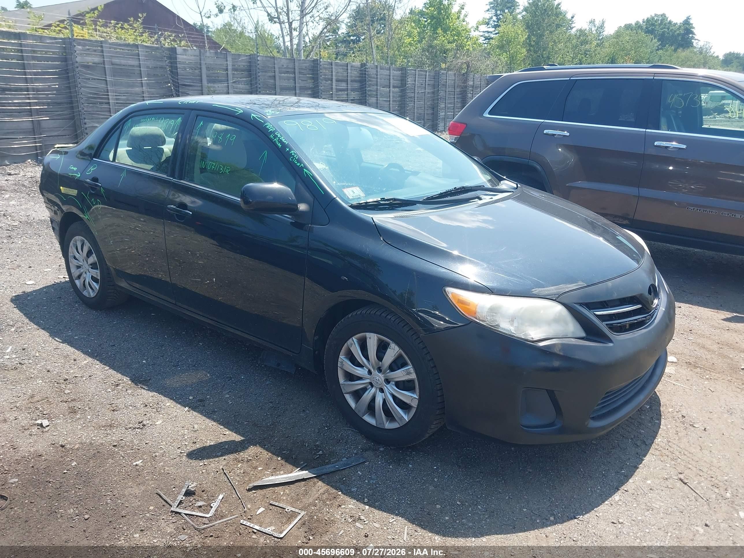 2013 Toyota Corolla Le Черный vin: 2T1BU4EE0DC124371