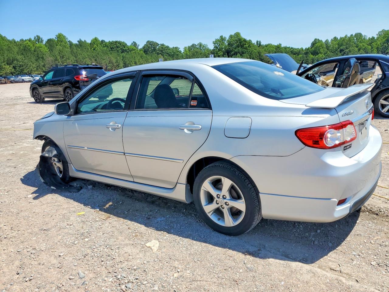 2013 Toyota Corolla S Silver vin: 2T1BU4EE0DC920988
