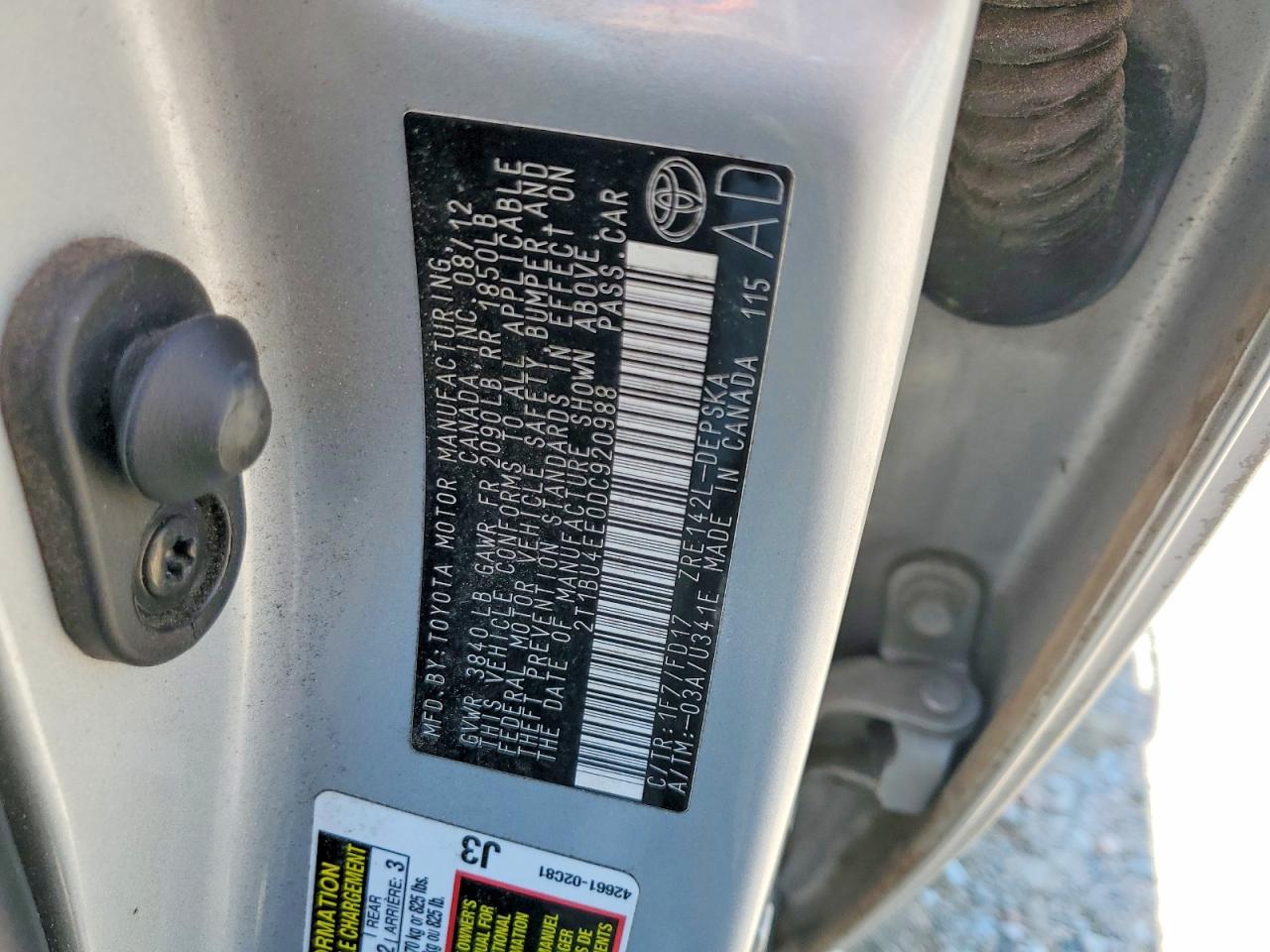 2013 Toyota Corolla S Silver vin: 2T1BU4EE0DC920988