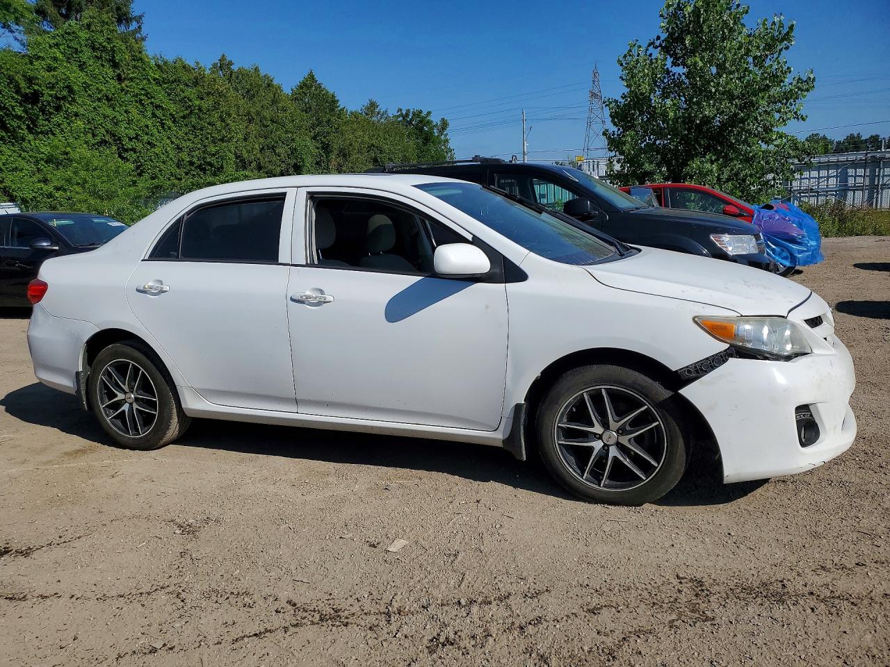 2013 Toyota Corolla L White vin: 2T1BU4EE0DC932333
